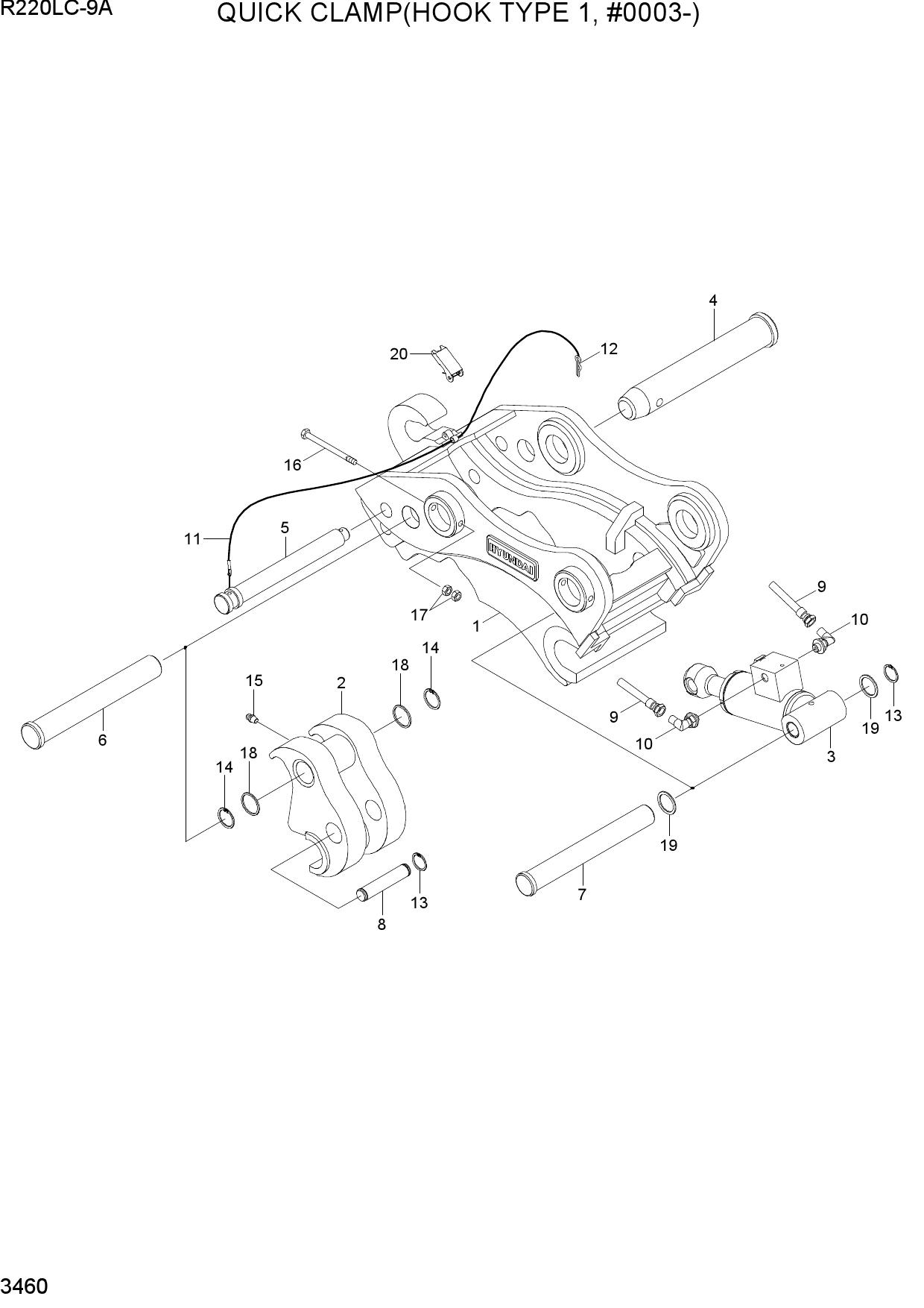 QUICK CLAMP(HOOK TYPE 1, #0003-)