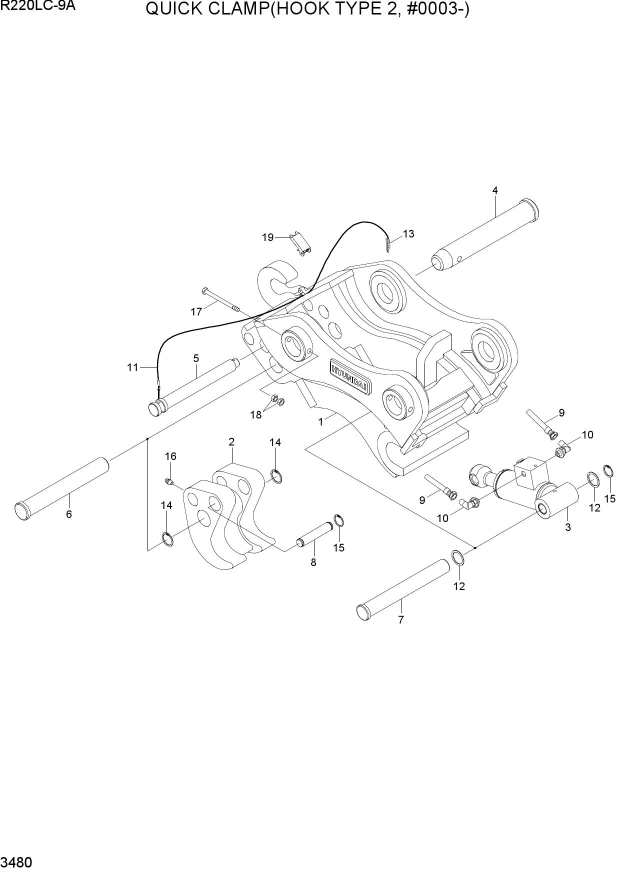QUICK CLAMP(HOOK TYPE 2, #0003-)