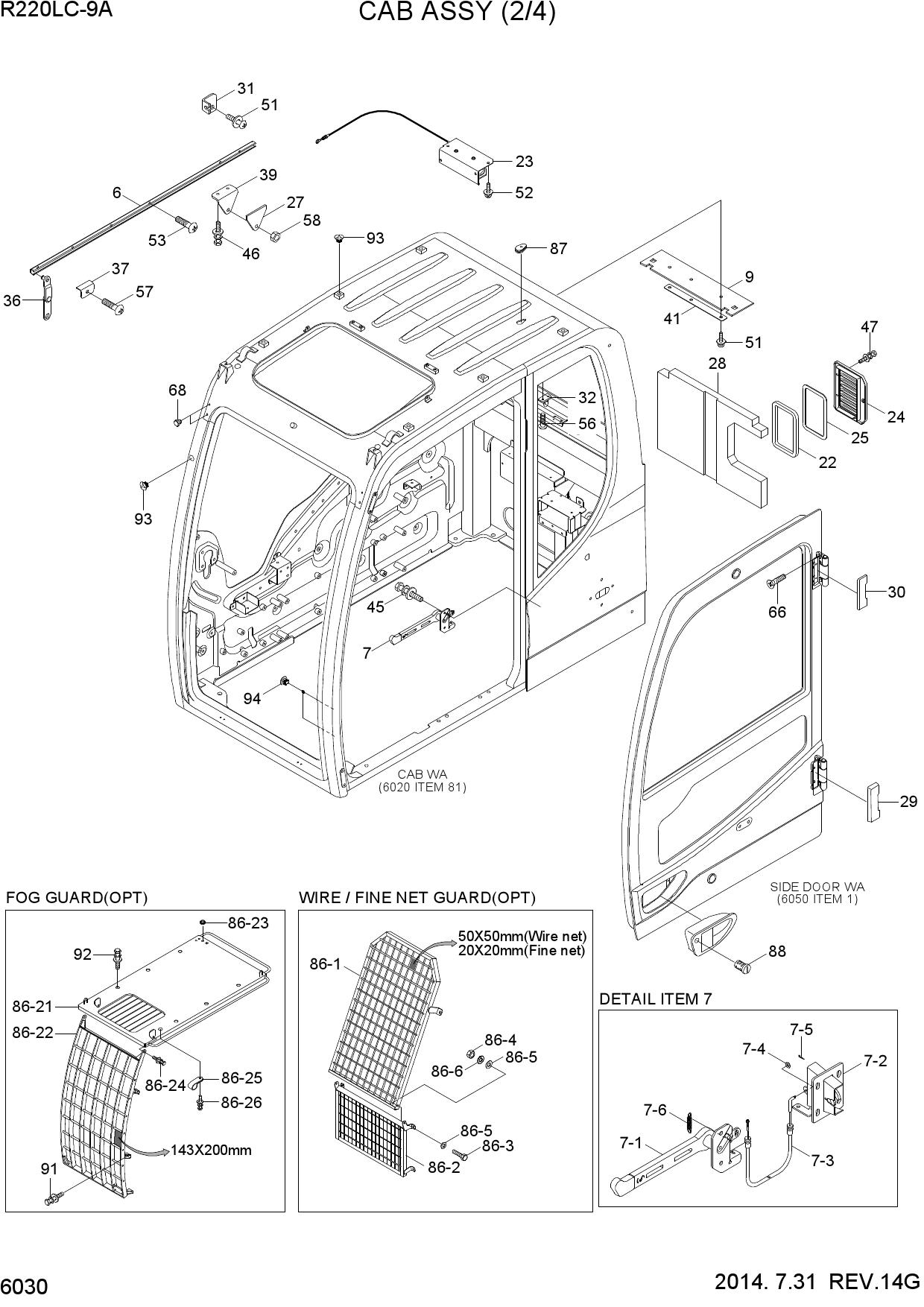 CAB ASSY(2/4)