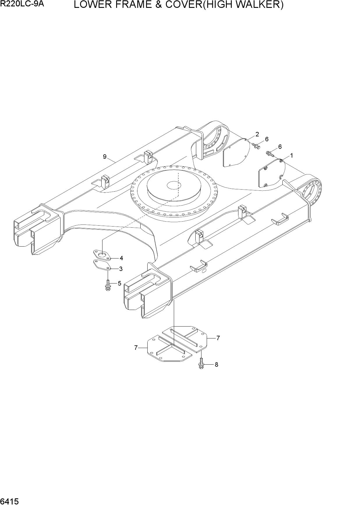 LOWER FRAME & COVER(HIGH WALKER)