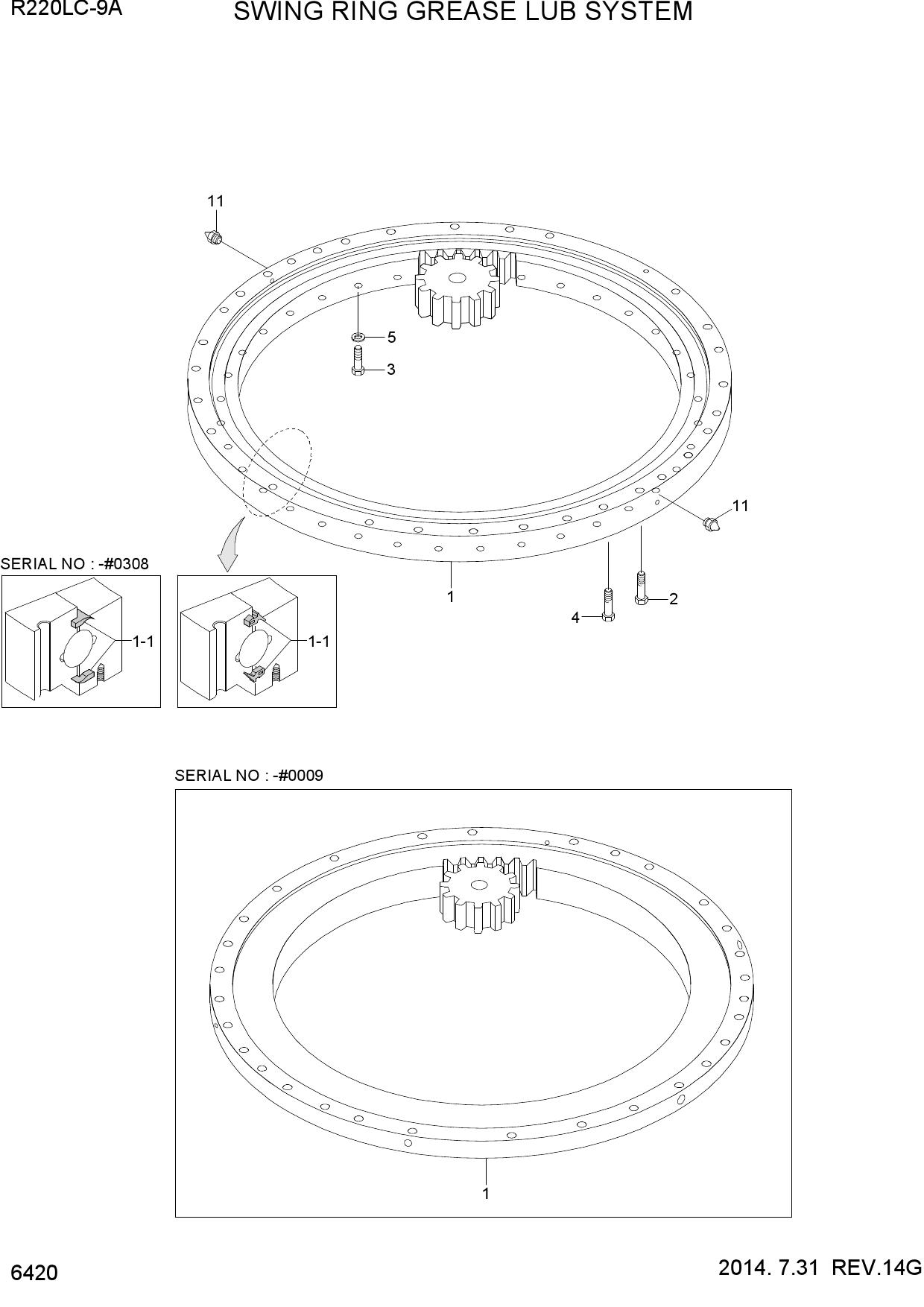 SWING RING GREASE LUB SYSTEM