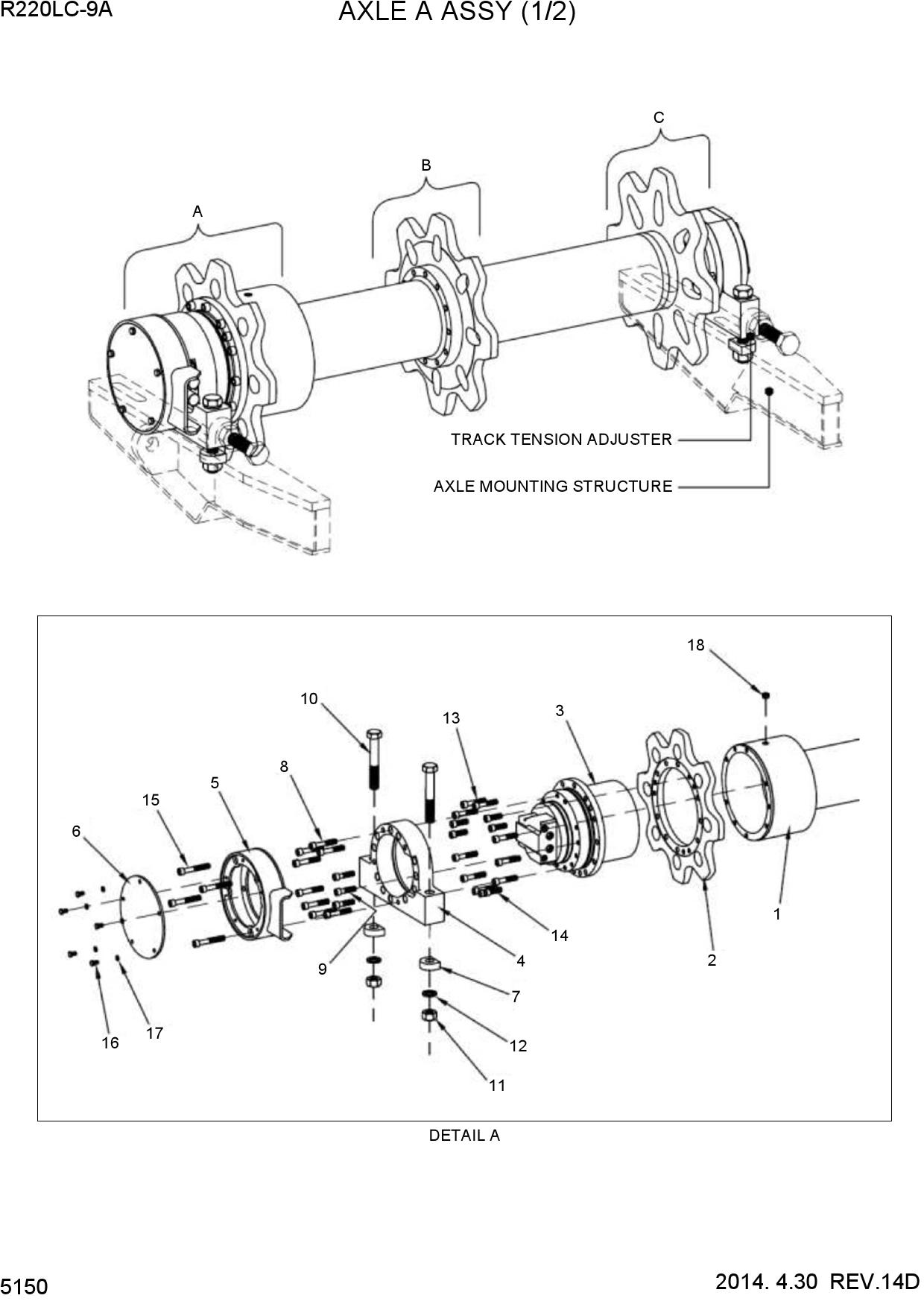 AXLE A ASSY (1/2)