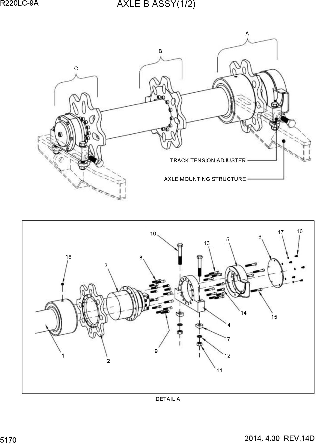 AXLE B ASSY (1/2)