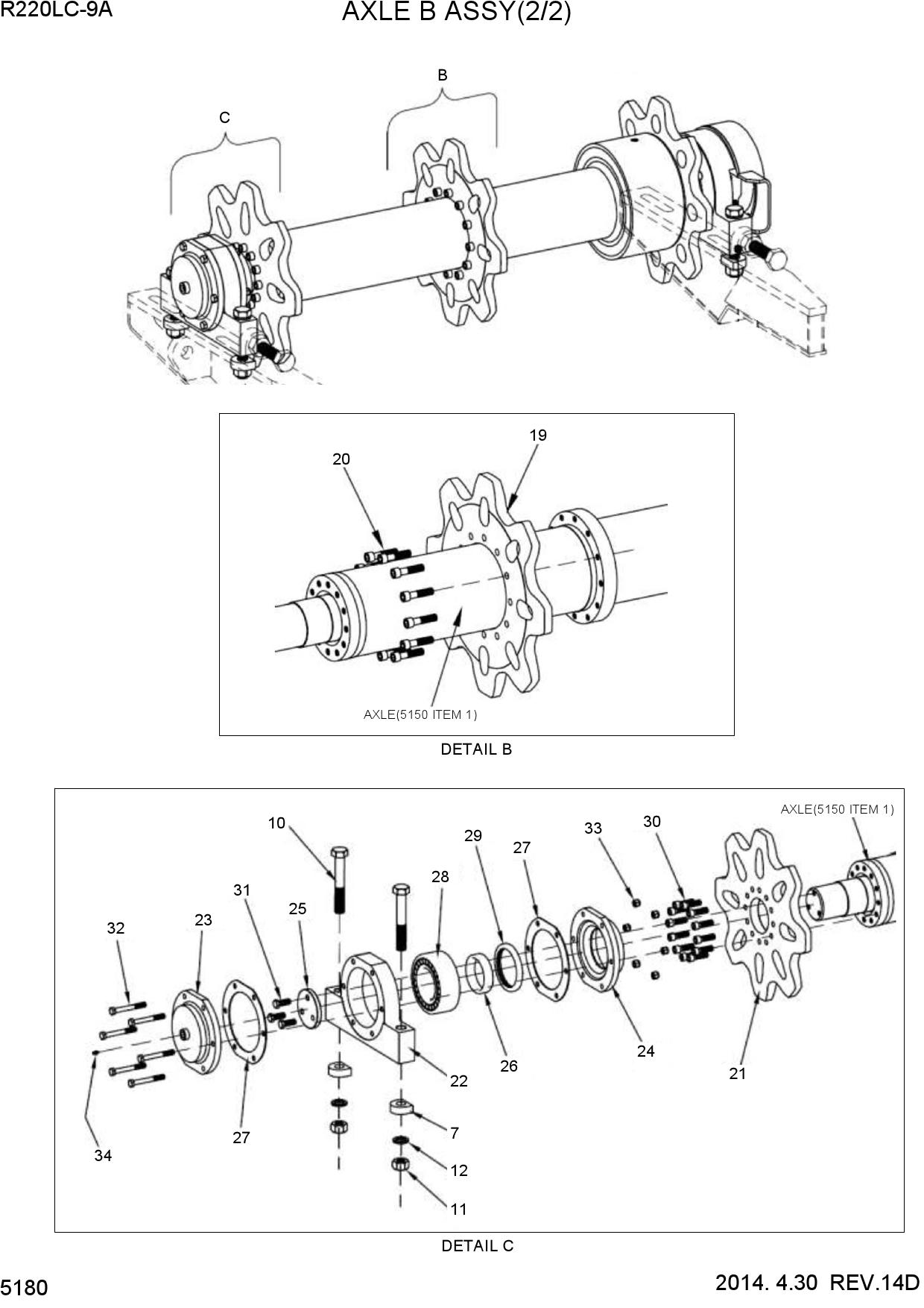 AXLE B ASSY (2/2)