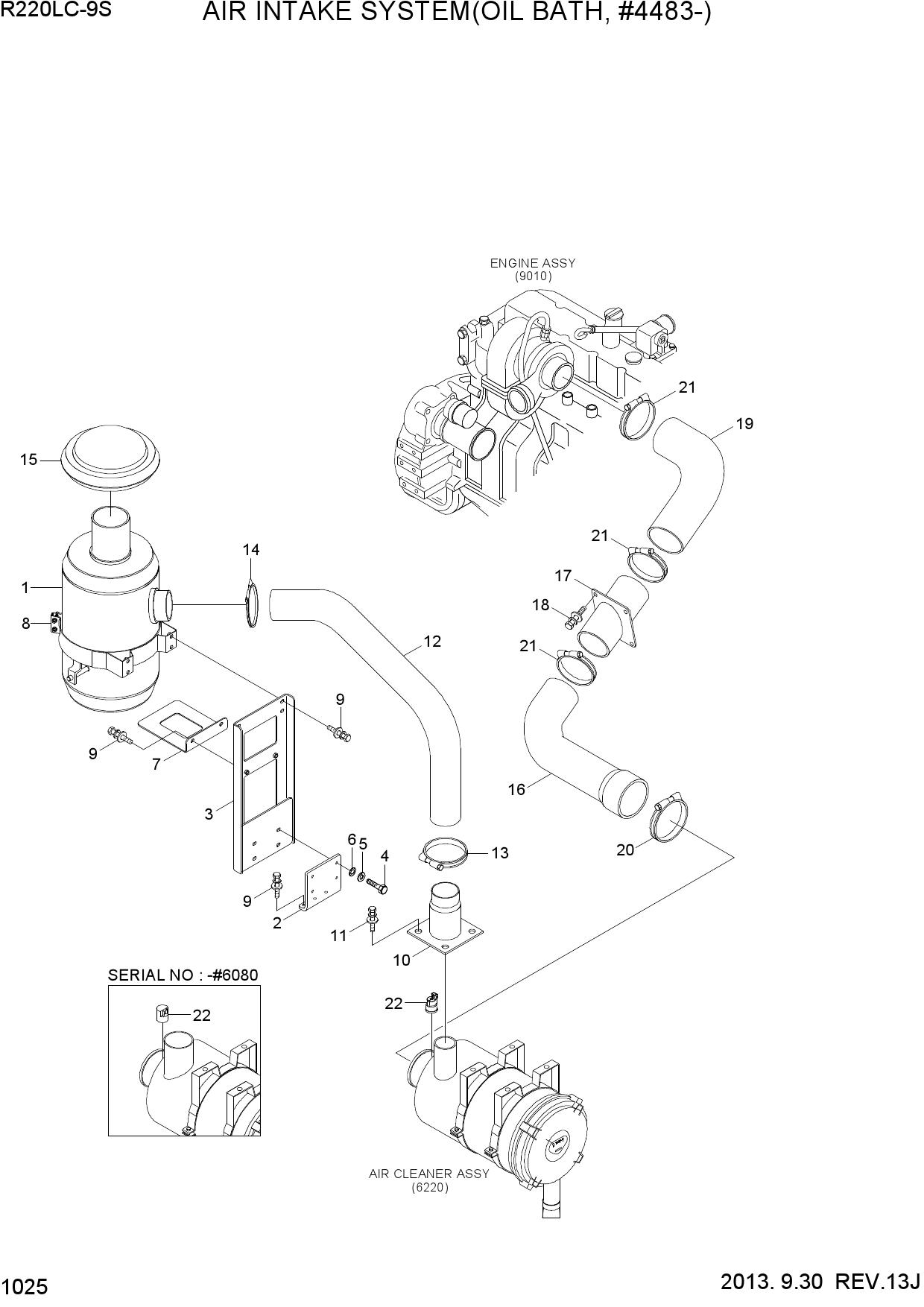 AIR INTAKE SYSTEM(OIL BATH, #4483-)