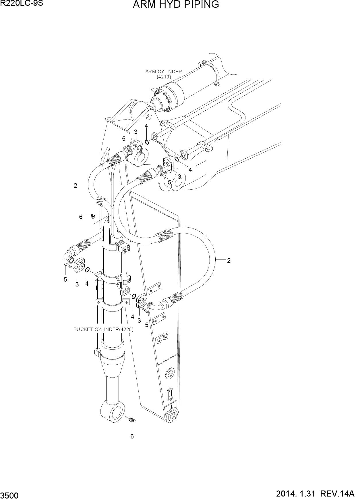 ARM HYD PIPING