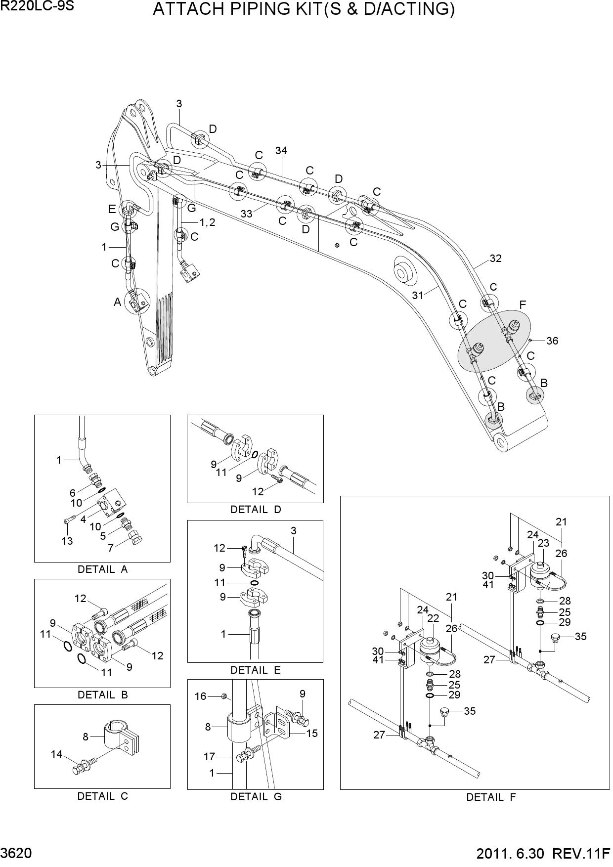 ATTACH PIPING KIT(S & D/ACTING)