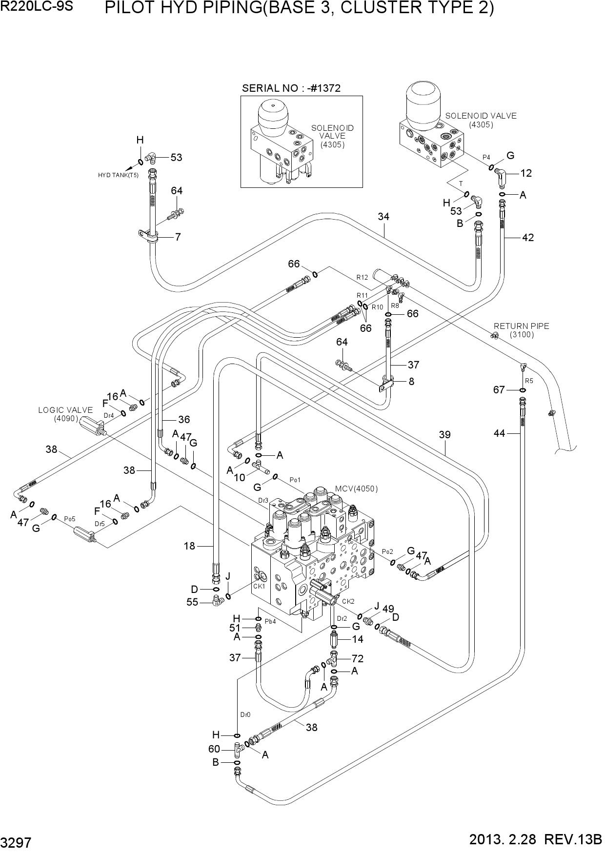 PILOT HYD PIPING(BASE 3, CLUSTER TYPE 2)