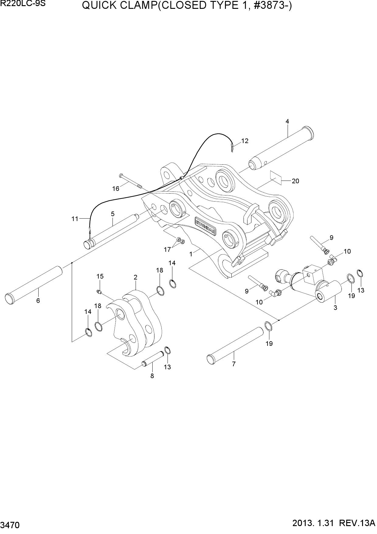 QUICK CLAMP(CLOSED TYPE 1, #3873-)