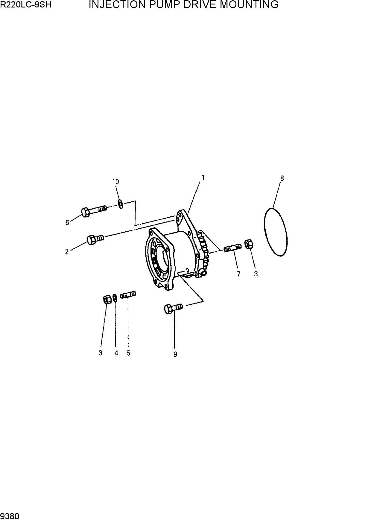 INJECTION PUMP DRIVE MOUNTING