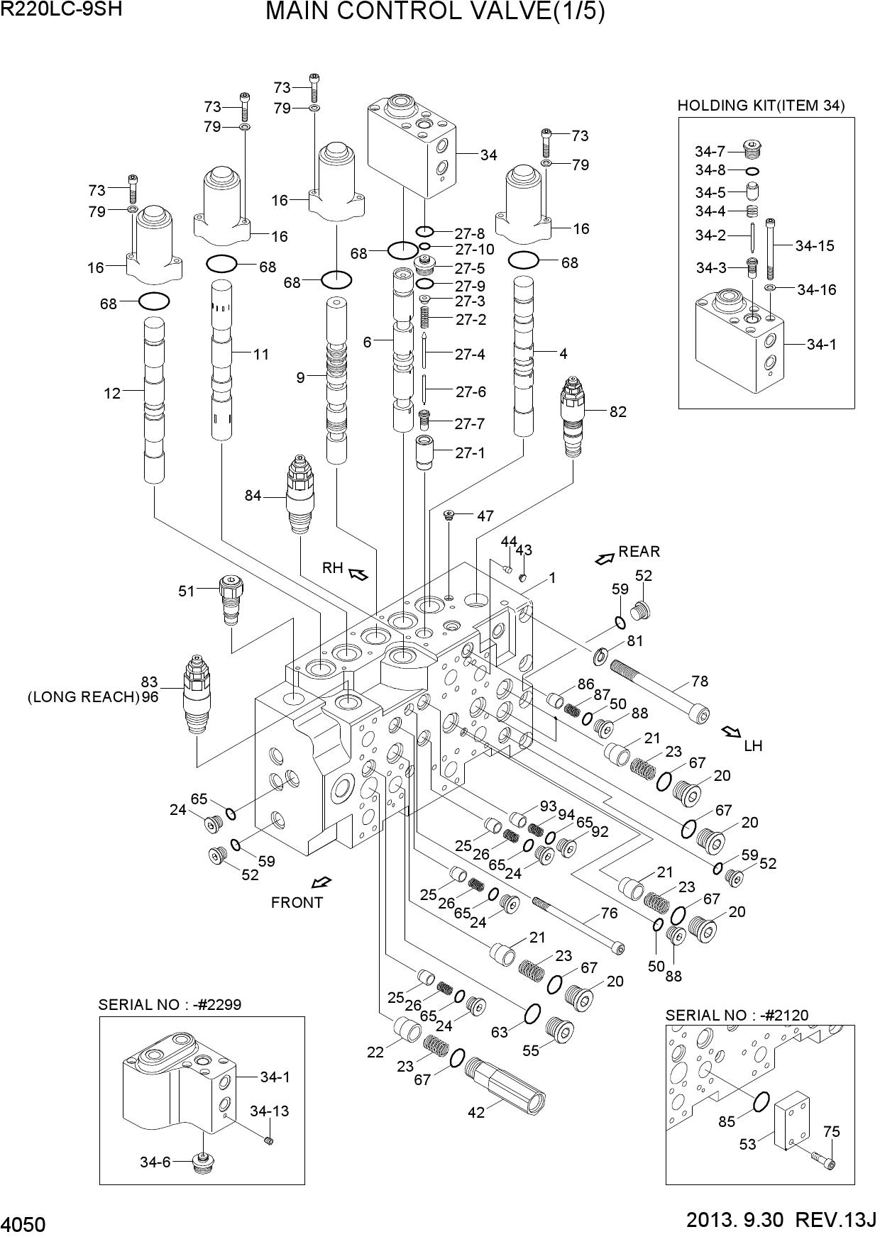 MAIN CONTROL VALVE(1/5, TYPE 1)