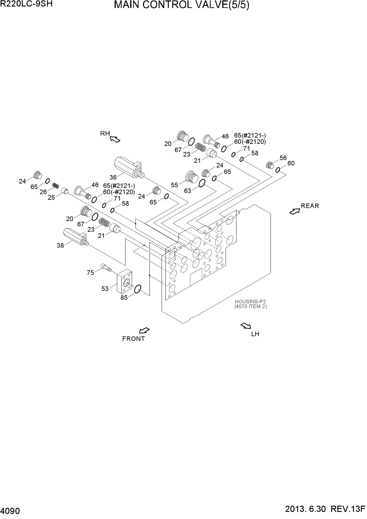 MAIN CONTROL VALVE(5/5, TYPE 1)