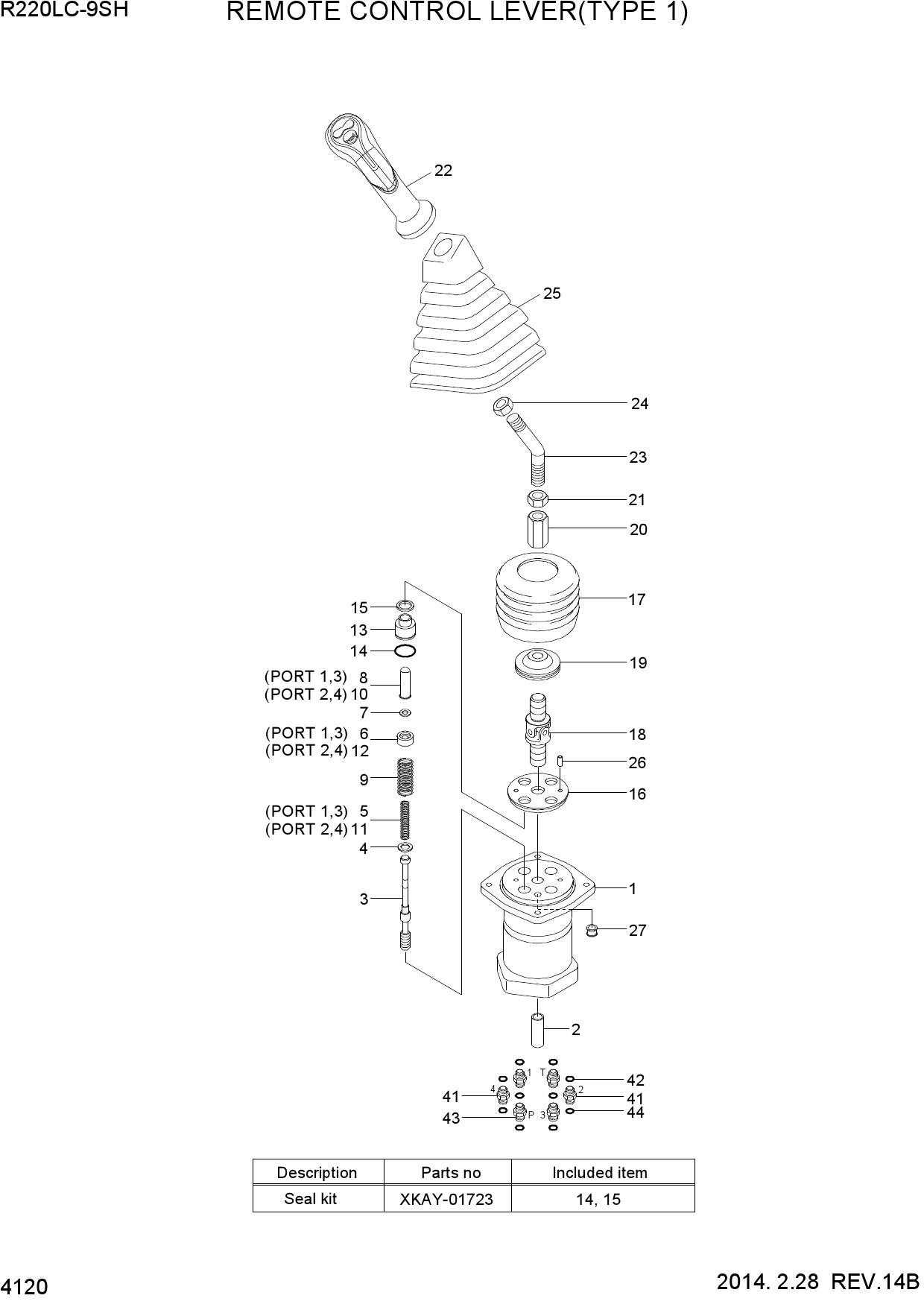 REMOTE CONTROL LEVER(TYPE 1)
