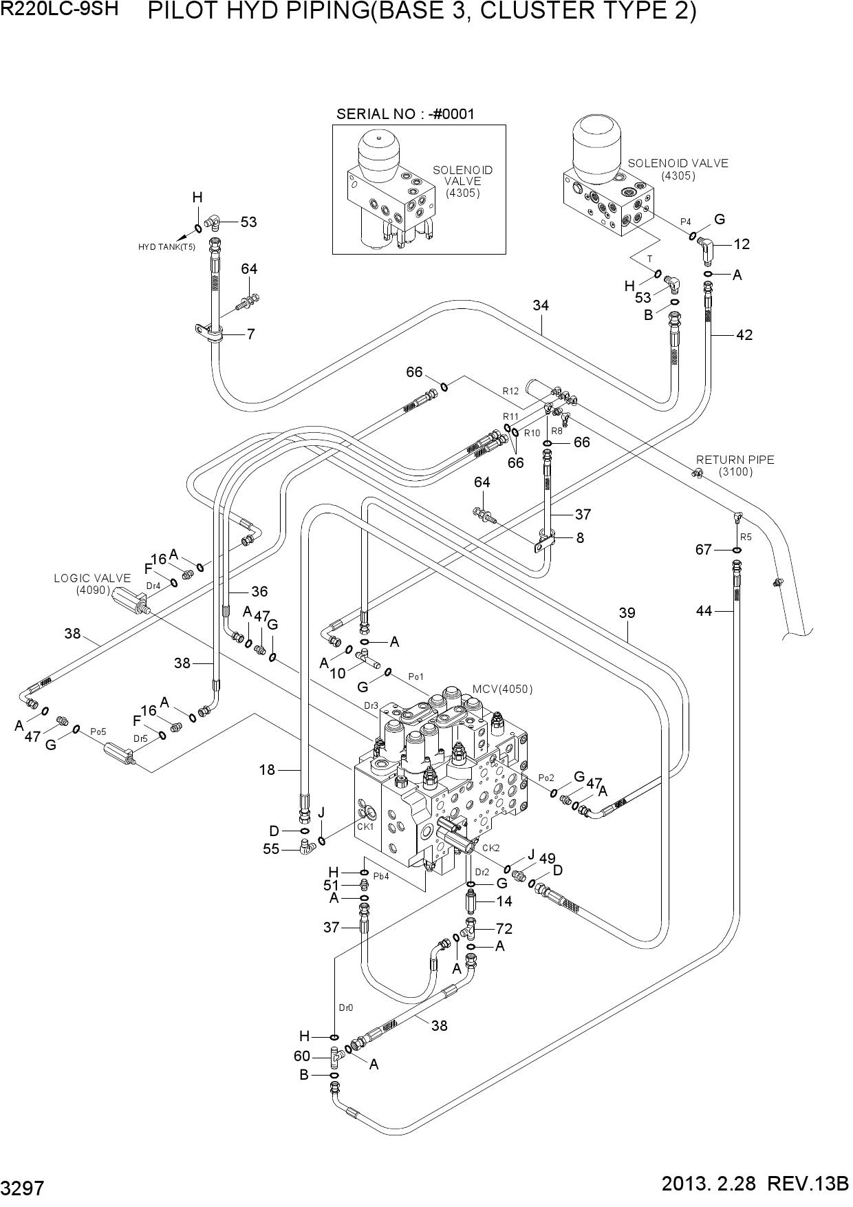 PILOT HYD PIPING(BASE 3, CLUSTER TYPE 2)