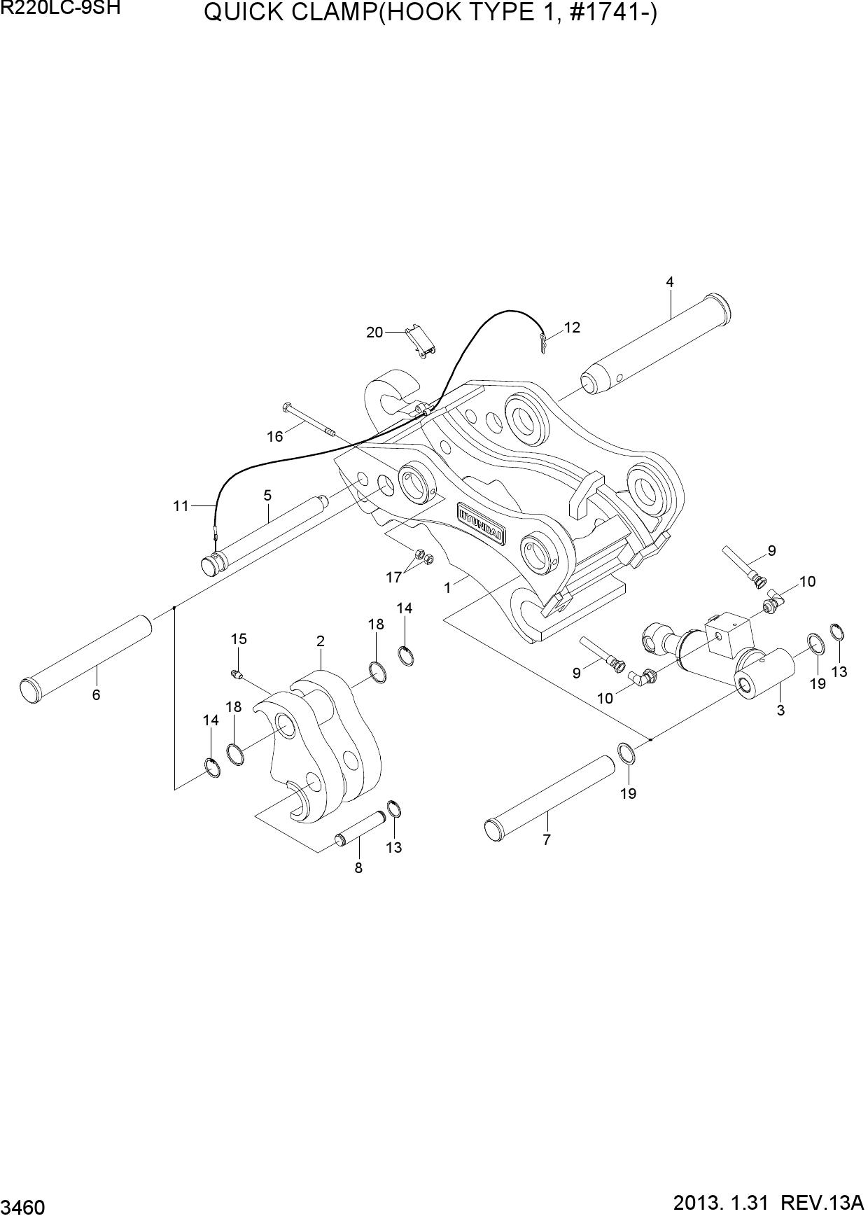 QUICK CLAMP(HOOK TYPE 1, #1741-)