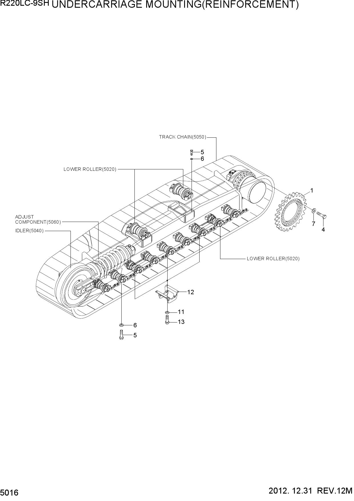 UNDERCARRIAGE MTG(REINFORCEMENT)