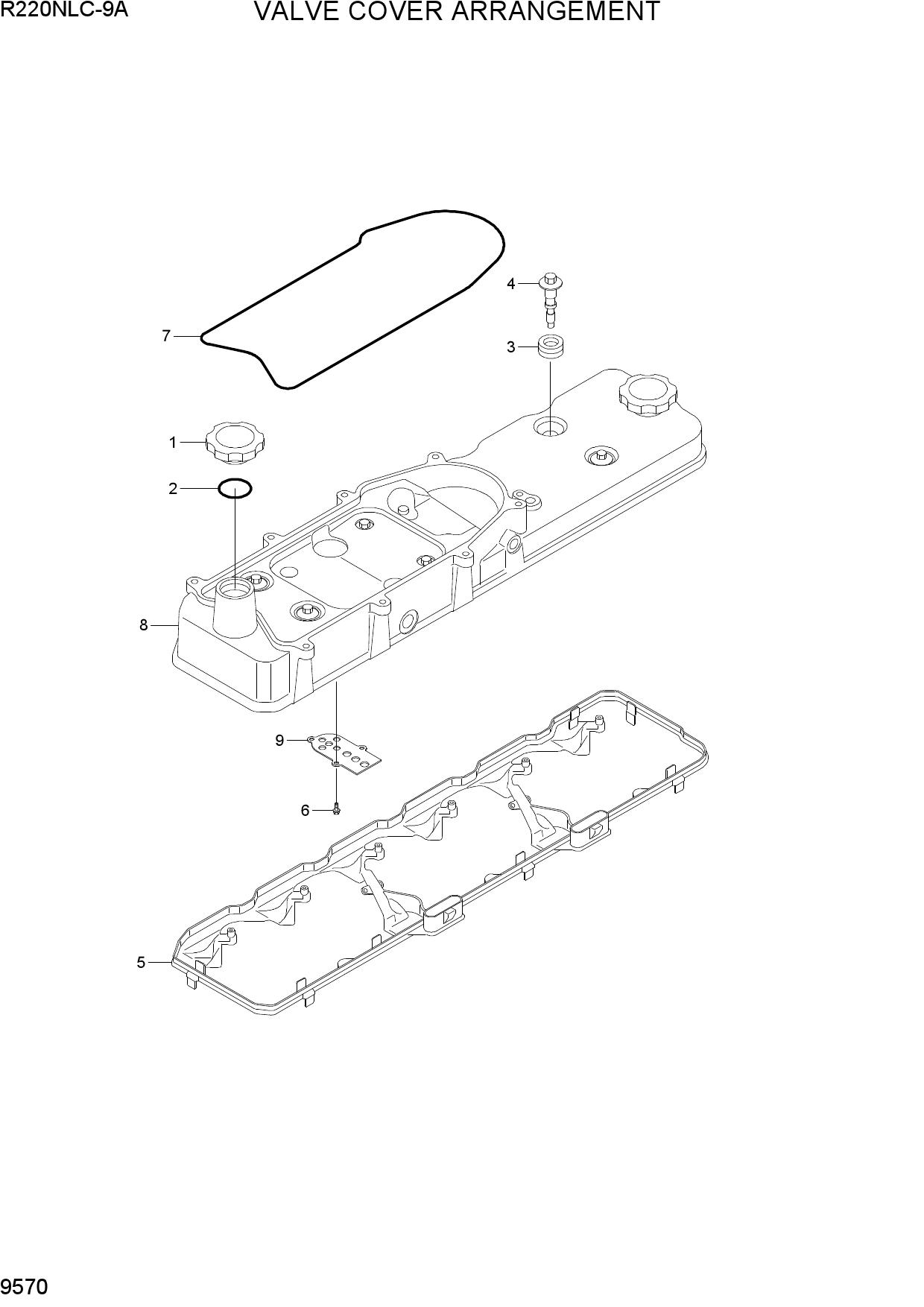 VALVE COVER ARRANGEMENT