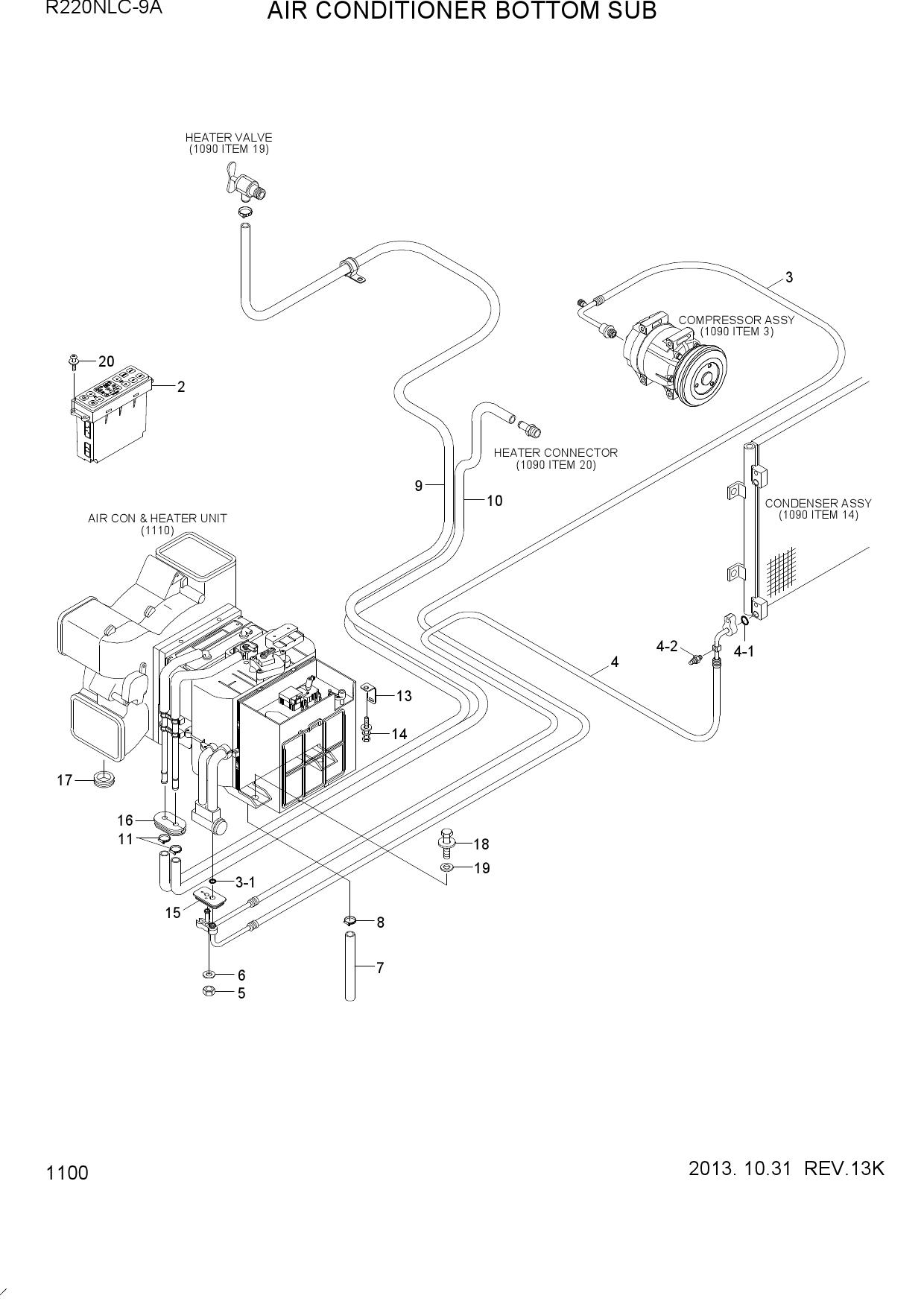 AIR CONDITIONER BOTTOM SUB