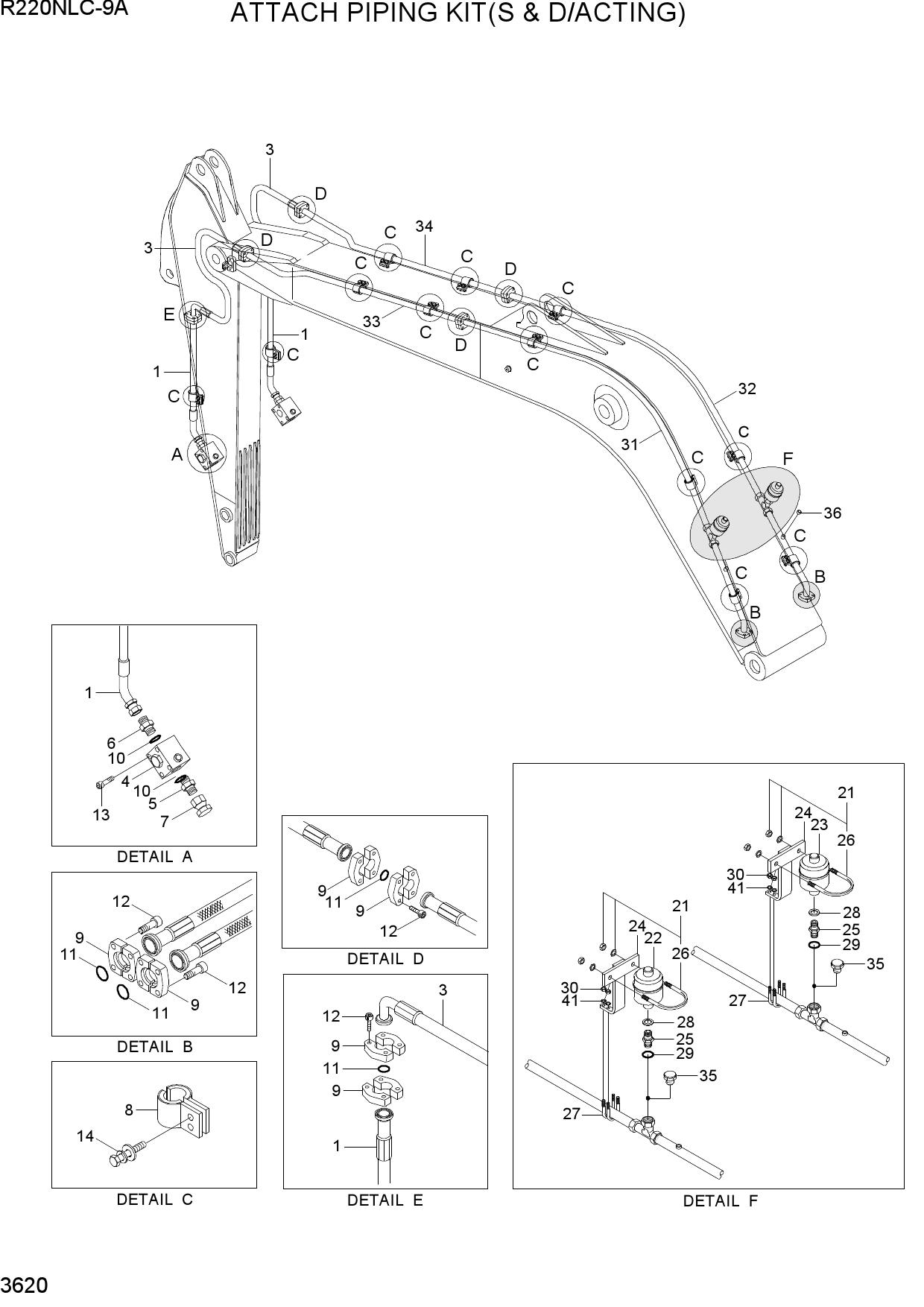 ATTACH PIPING KIT(S & D/ACTING)