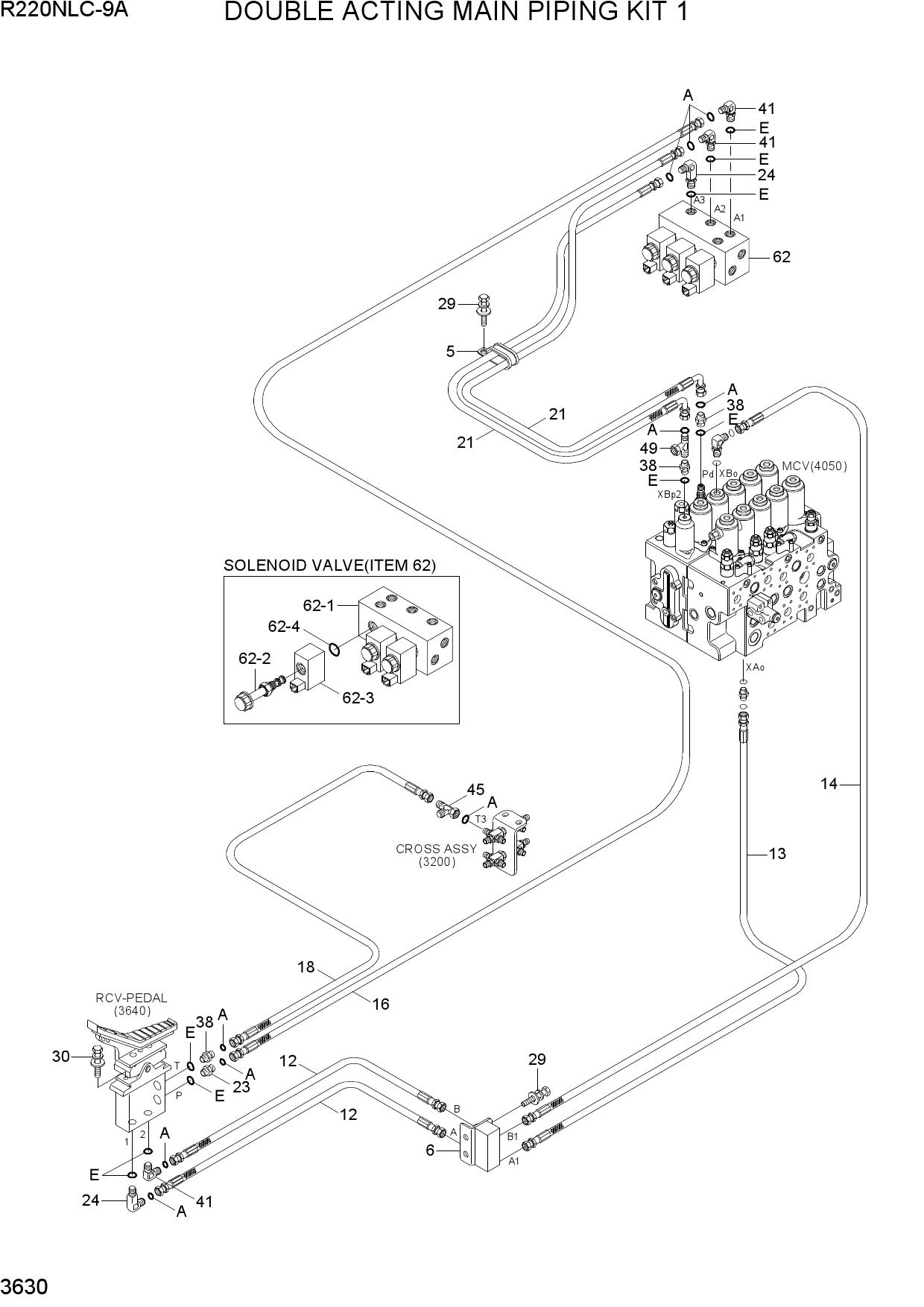 DOUBLE ACTING MAIN PIPING KIT 1