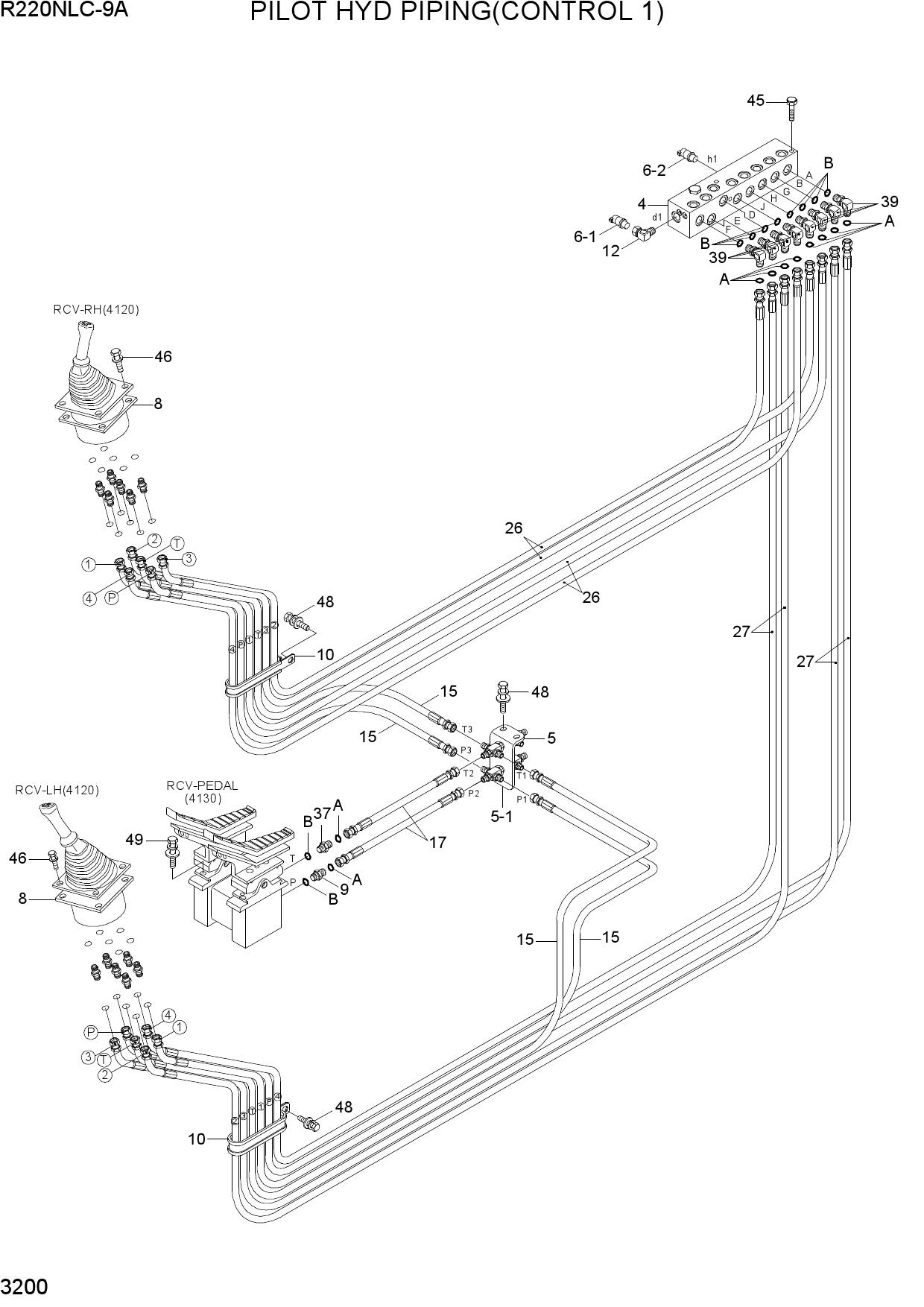 PILOT HYD PIPING(CONTROL 1)