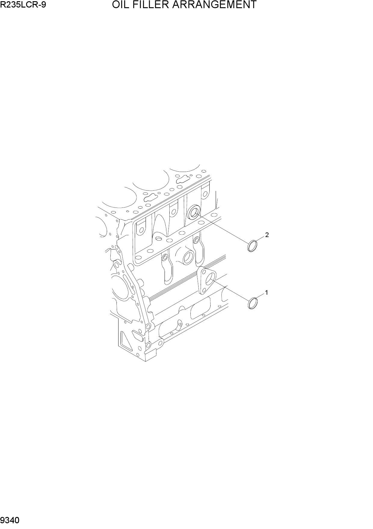 OIL FILLER ARRANGEMENT