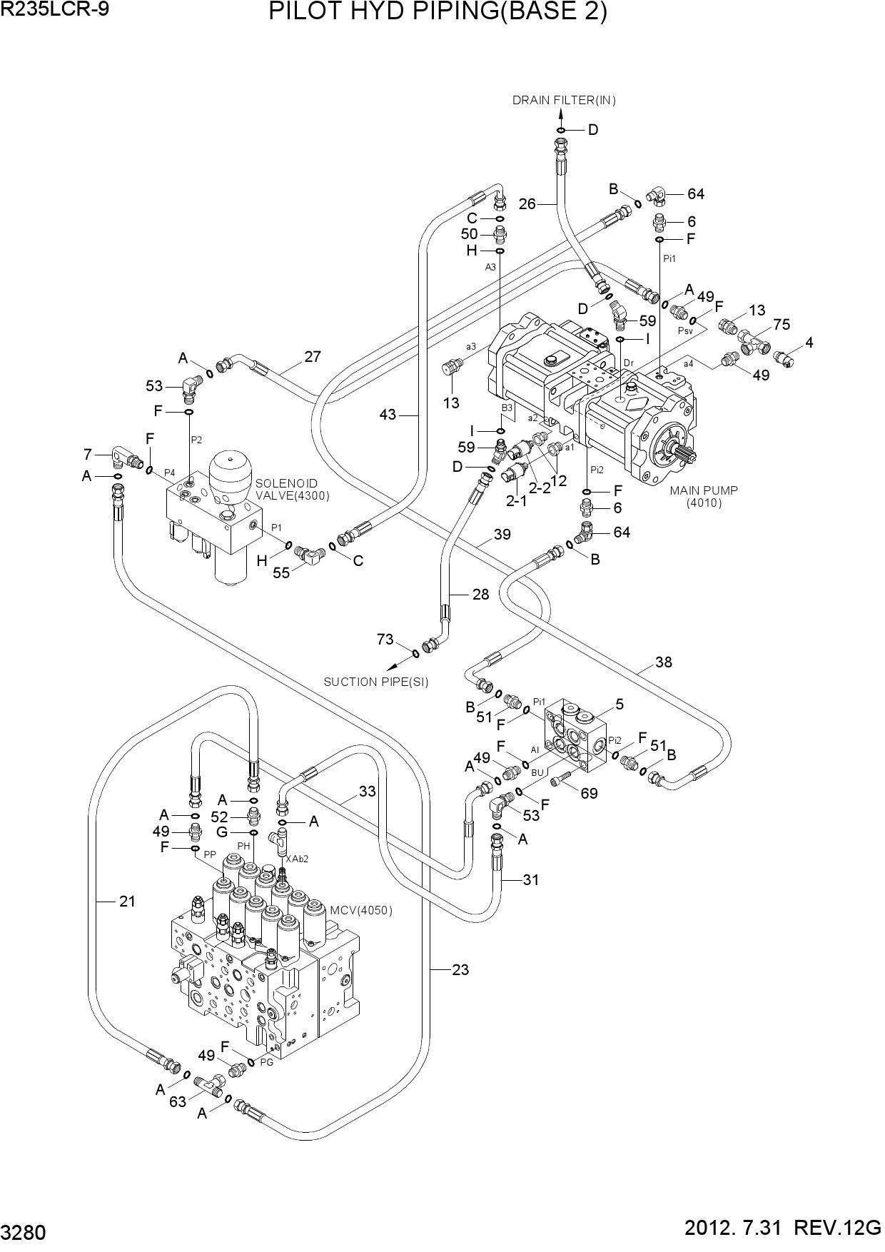 PILOT HYD PIPING(BASE 2)