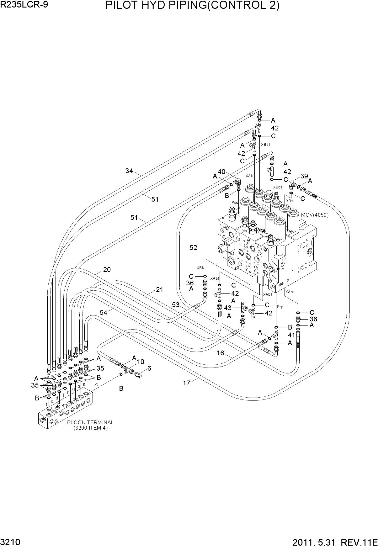 PILOT HYD PIPING(CONTROL 2)