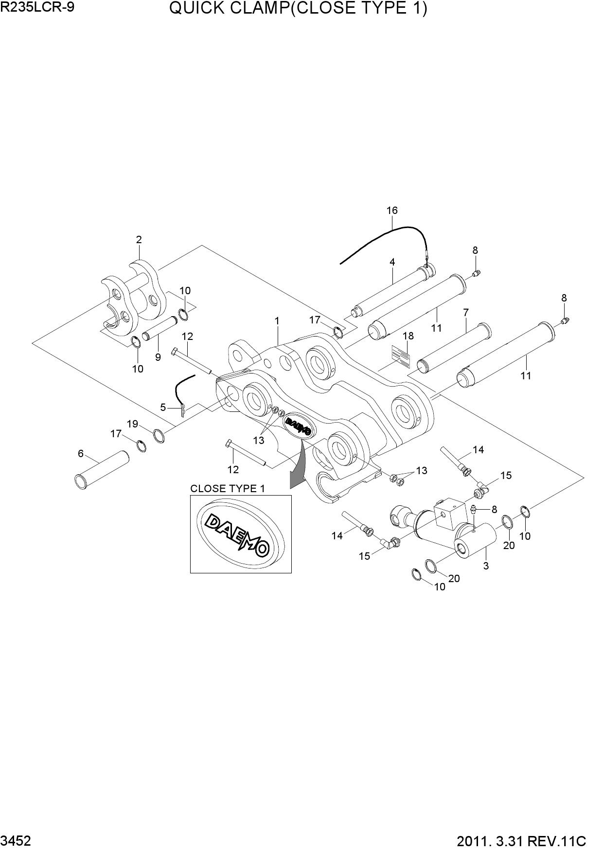 QUICK CLAMP(CLOSE TYPE 1, -#0280)