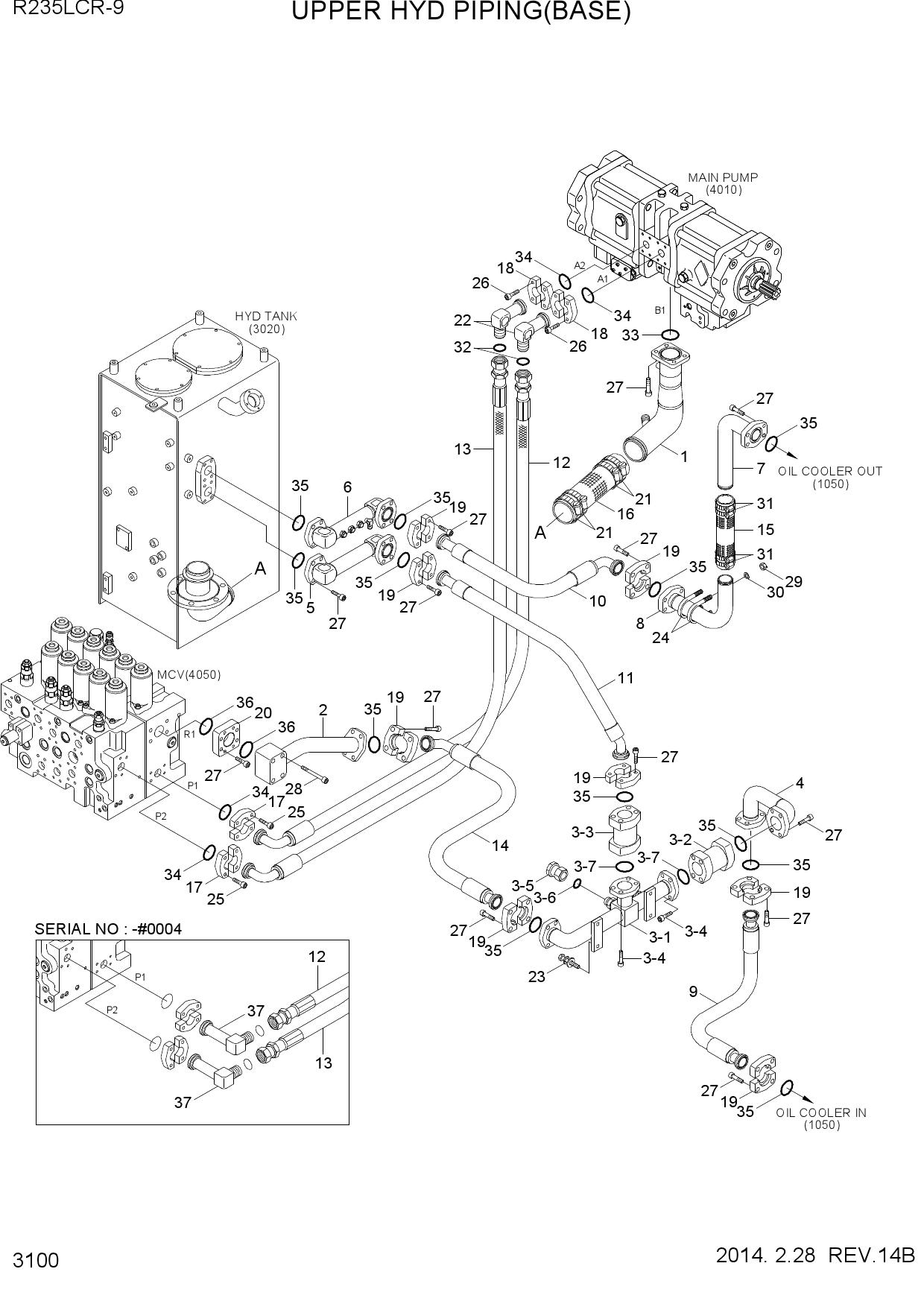 UPPER HYD PIPING(BASE)