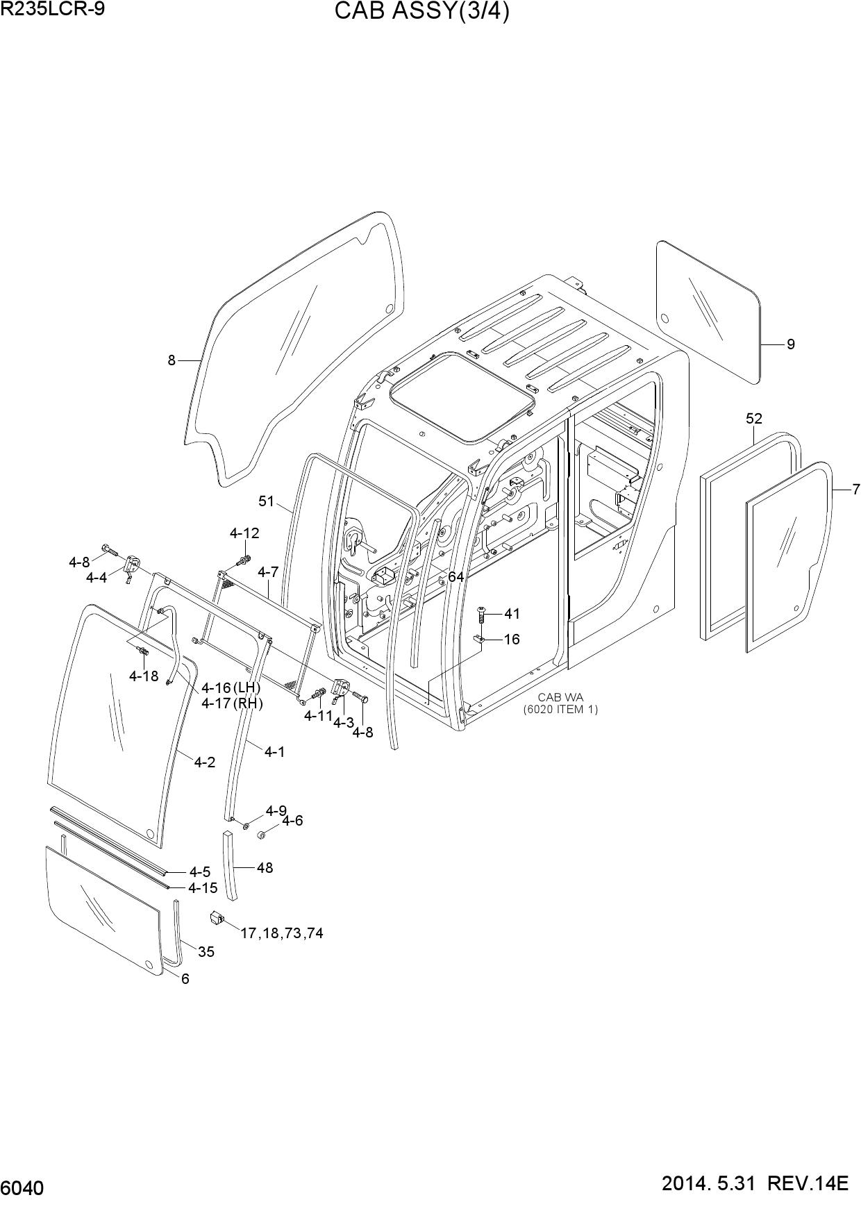 CAB ASSY(3/4)