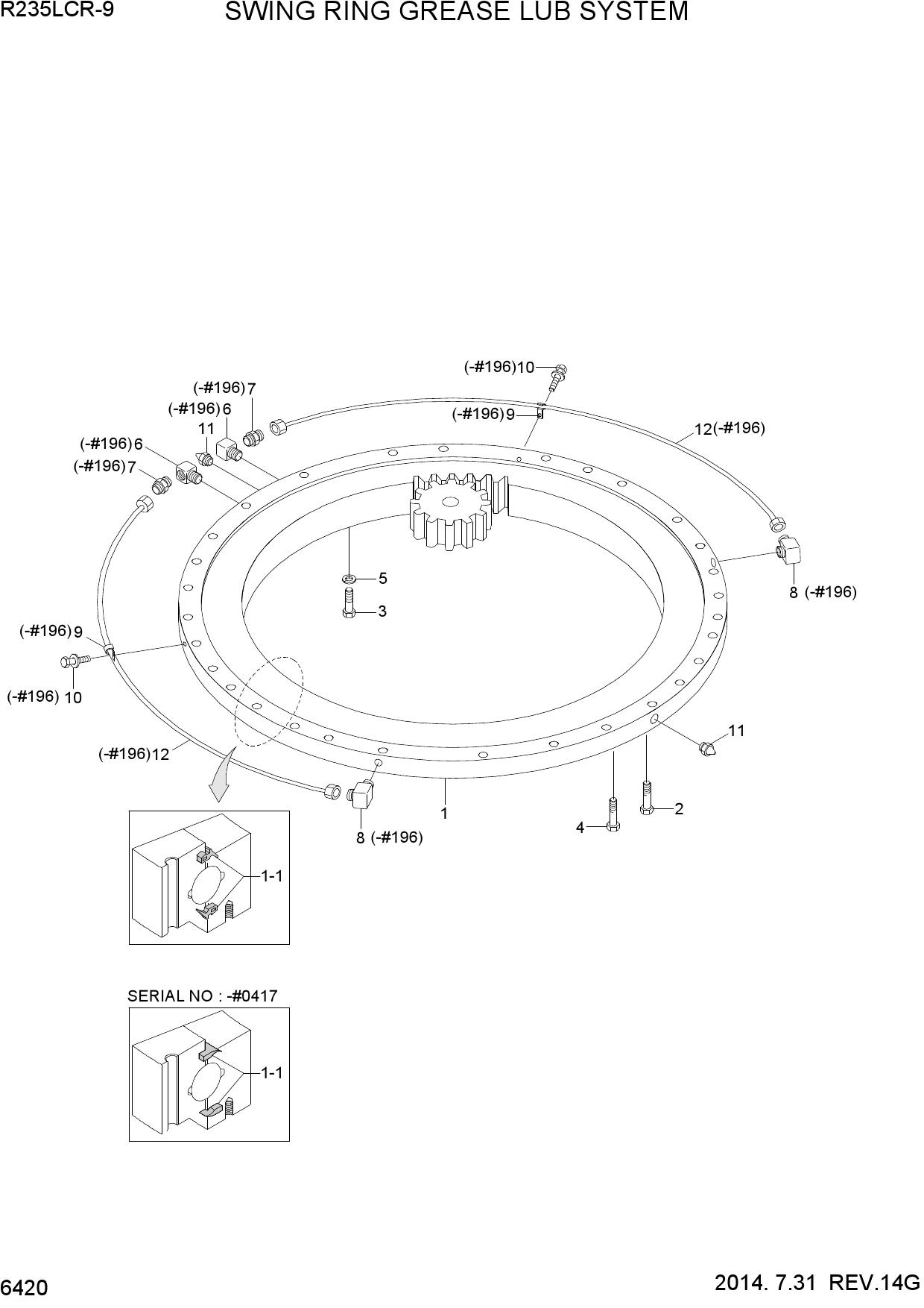 SWING RING GREASE LUB SYSTEM