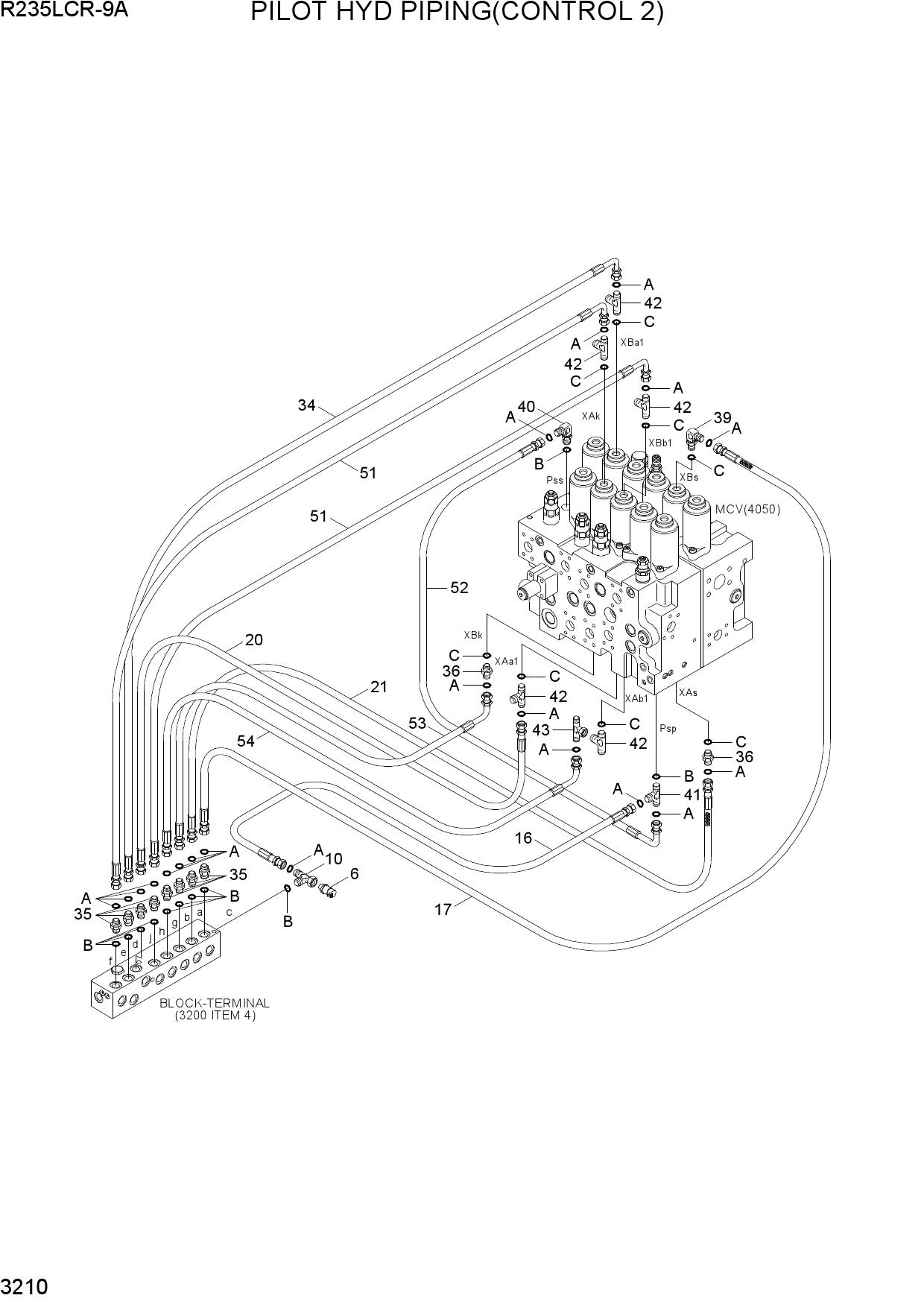 PILOT HYD PIPING(CONTROL 2)