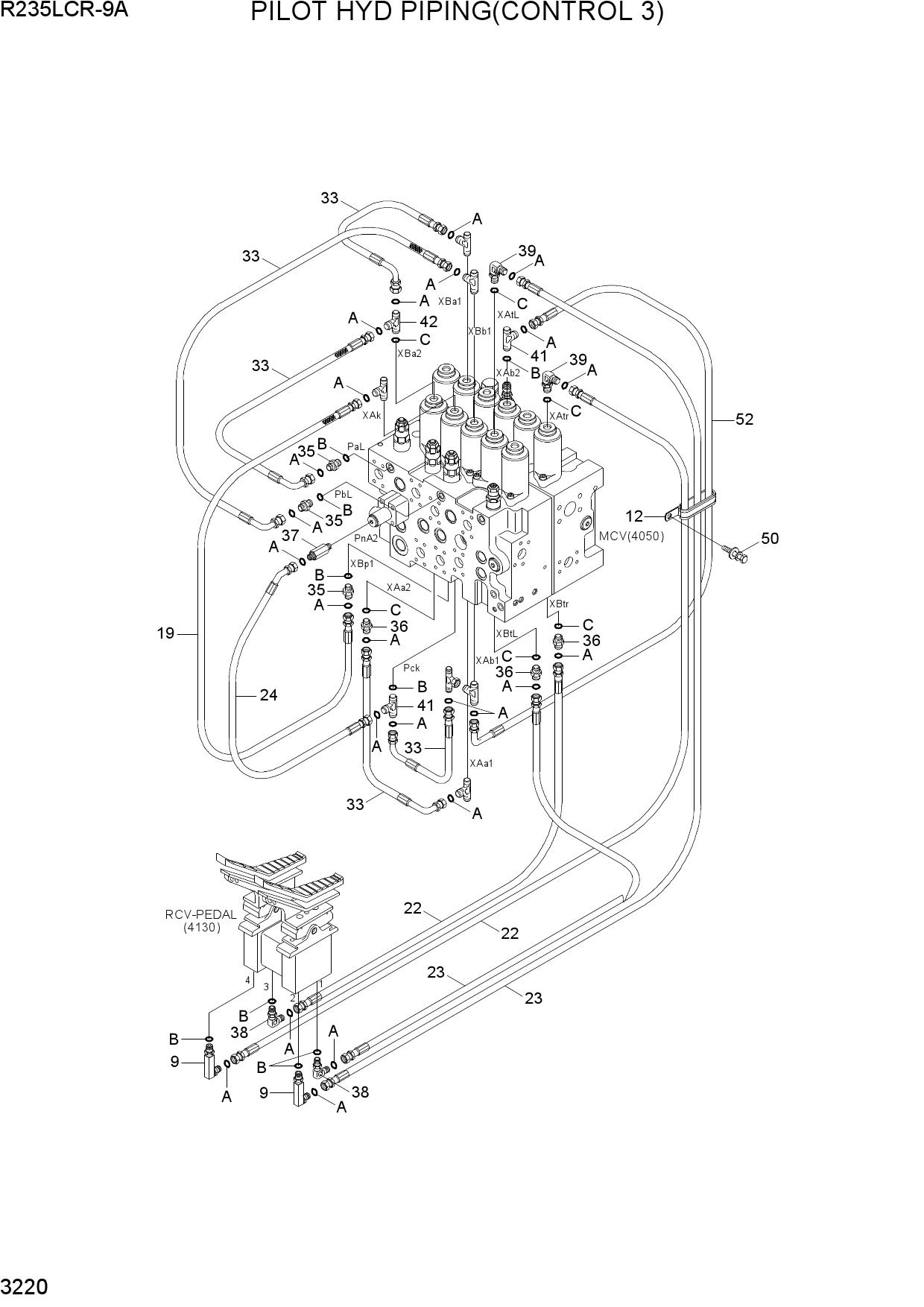 PILOT HYD PIPING(CONTROL 3)