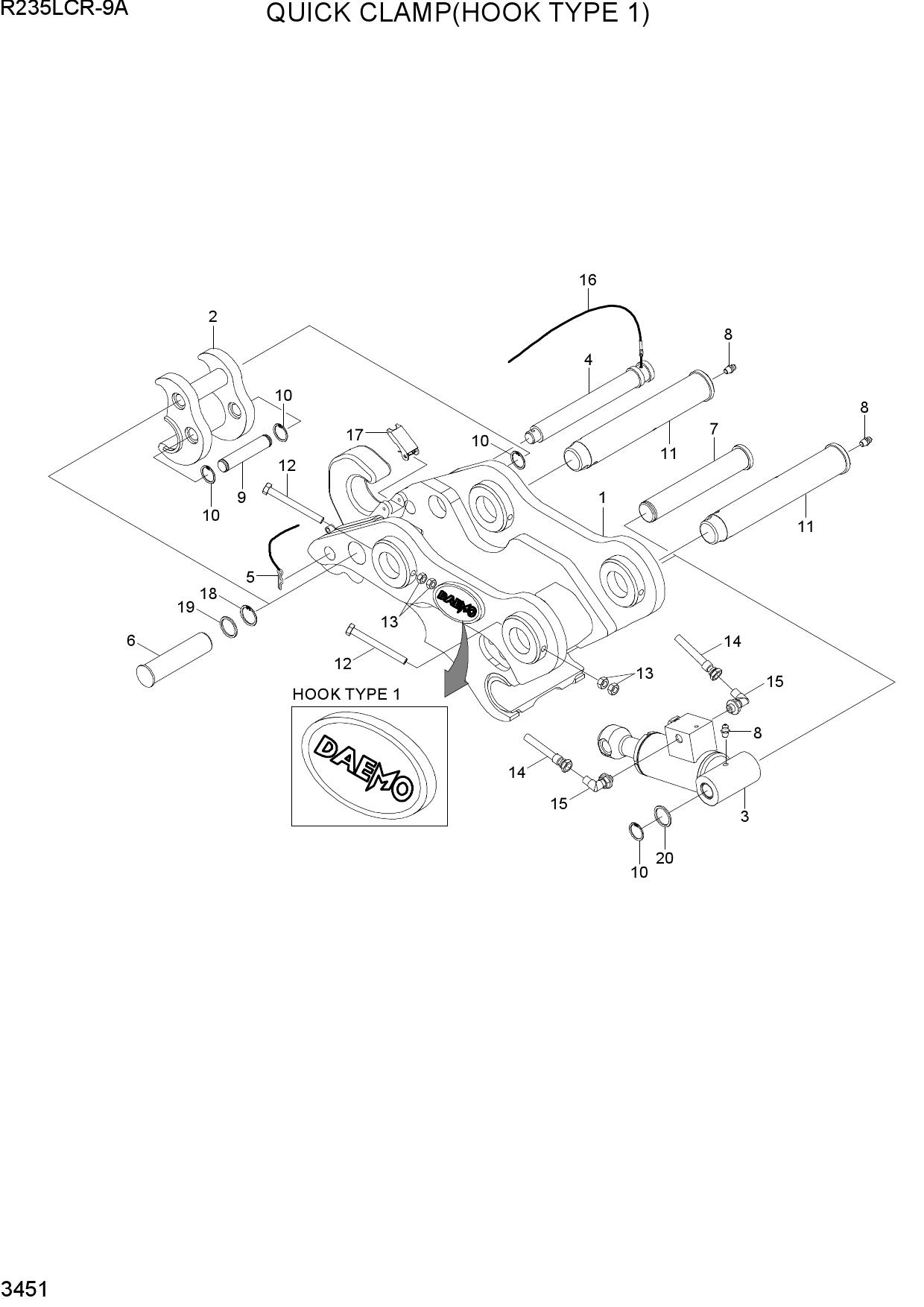 QUICK CLAMP(HOOK TYPE 1, -#0002)
