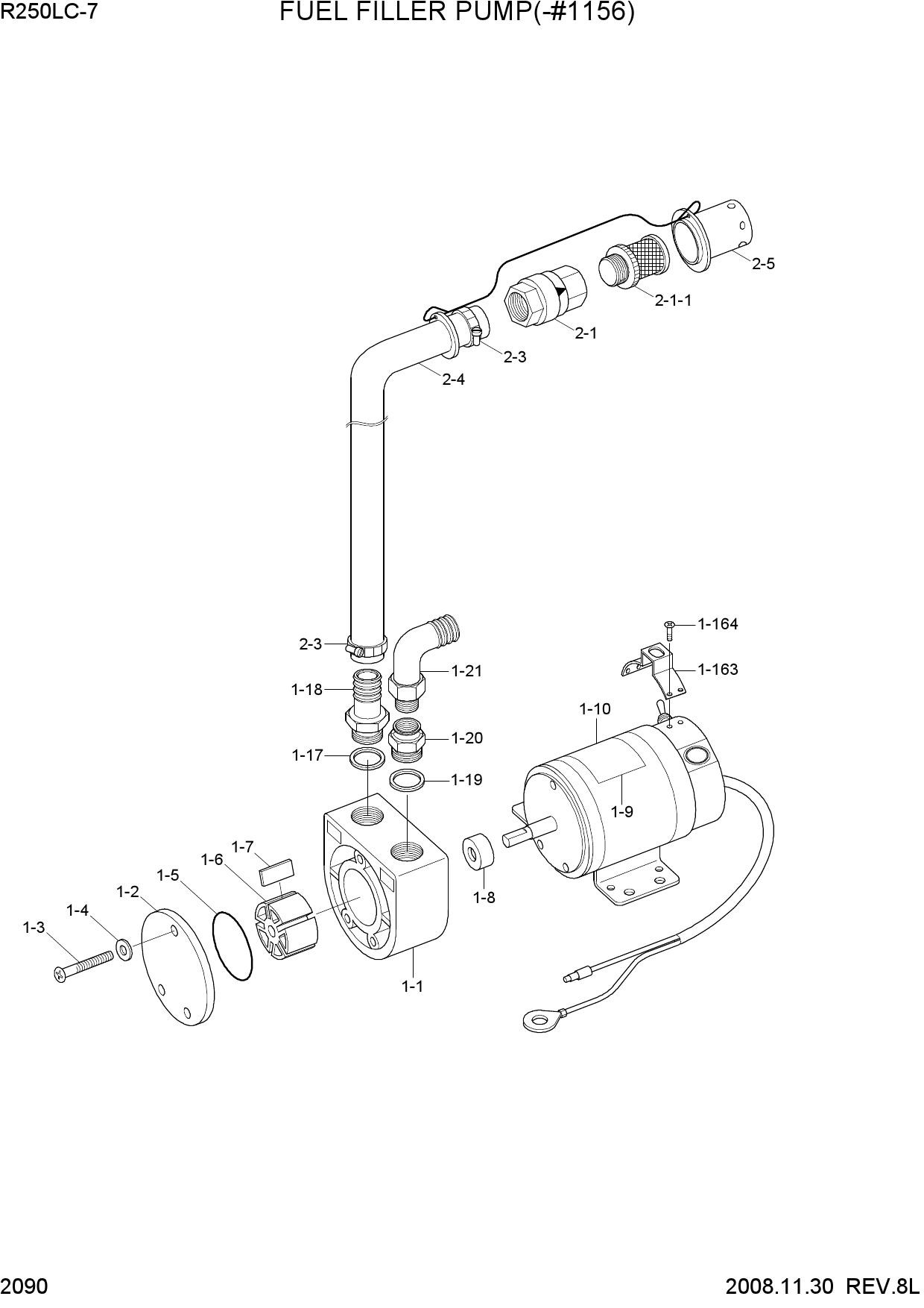 FUEL FILLER PUMP(-#1156)