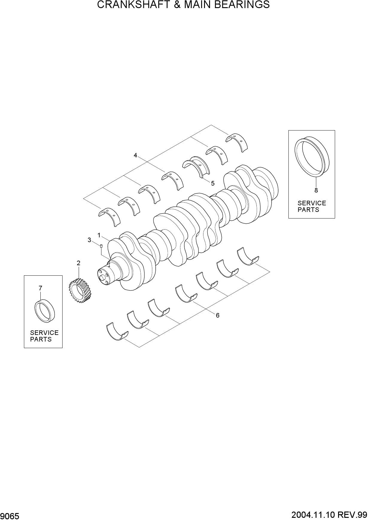CRANKSHAFT & MAIN BEARINGS