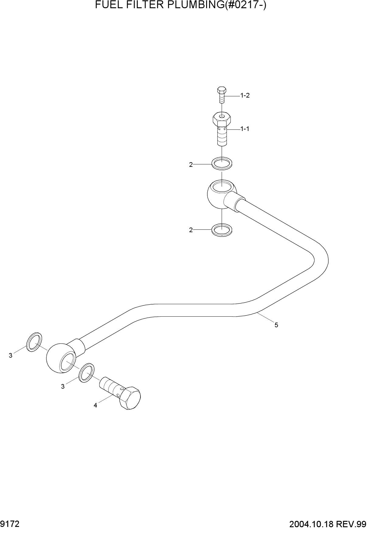 FUEL FILTER PLUMBING(#0217-)
