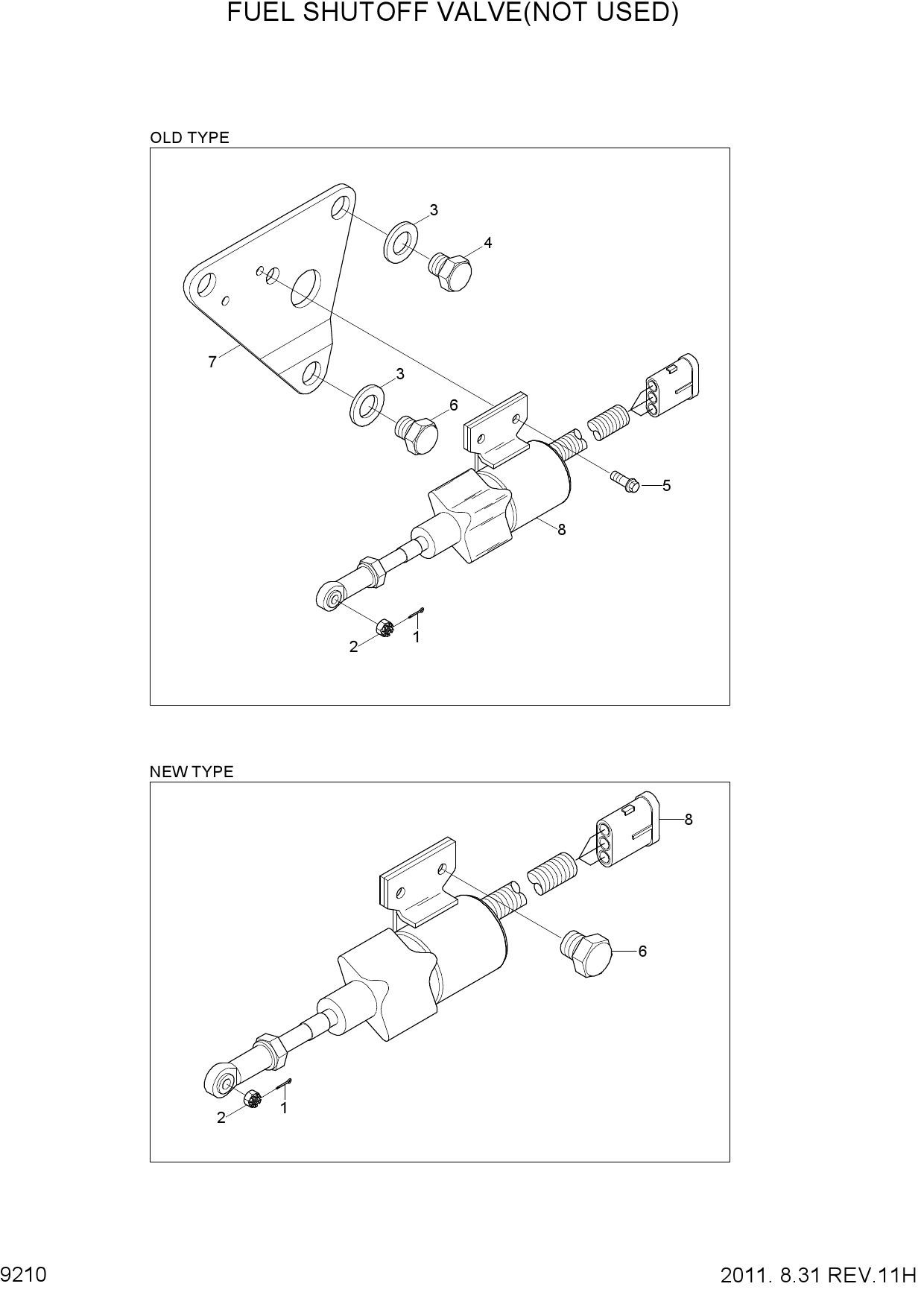 FUEL SHUTOFF VALVE(NOT USED)