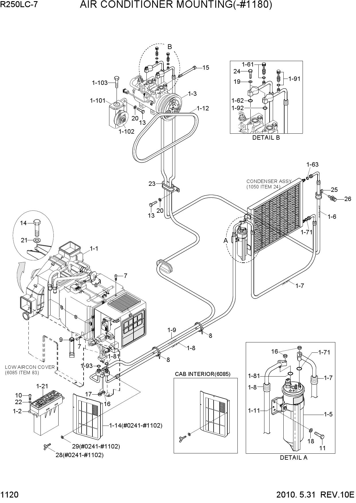 AIR CONDITIONER MOUNTING(-#1810)