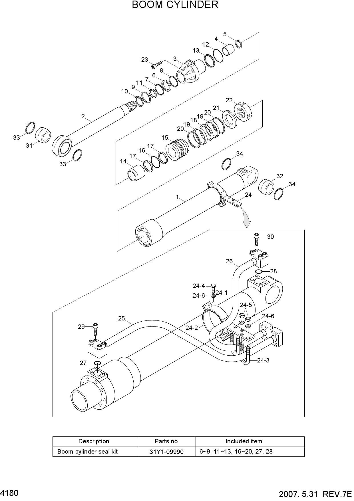 BOOM CYLINDER