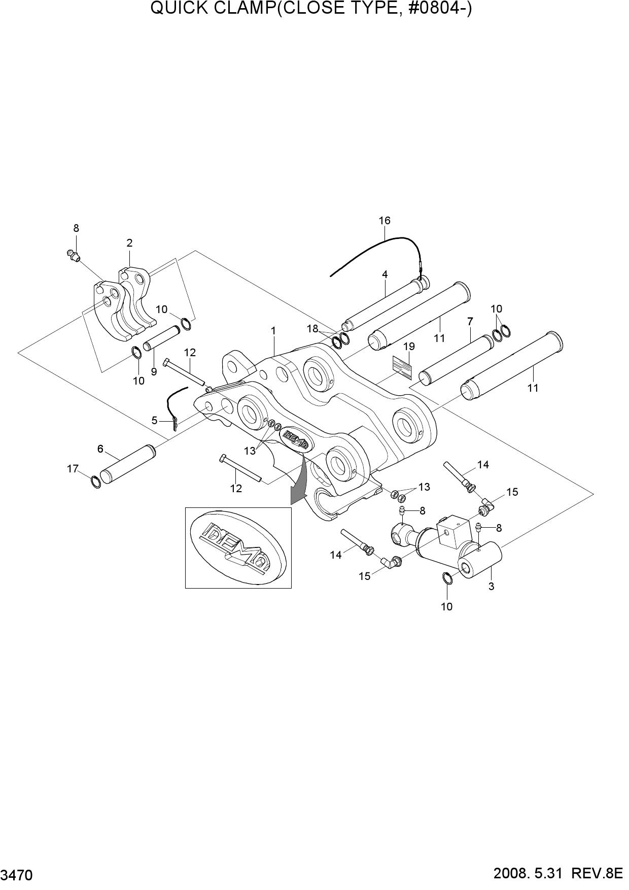 QUICK CLAMP(CLOSE TYPE, #0804-)