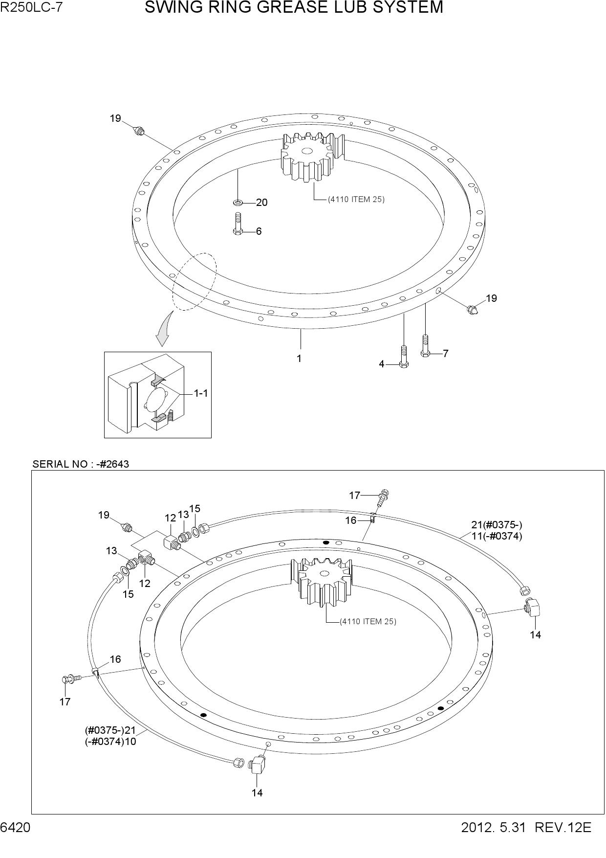 SWING RING GREASE LUB SYSTEM