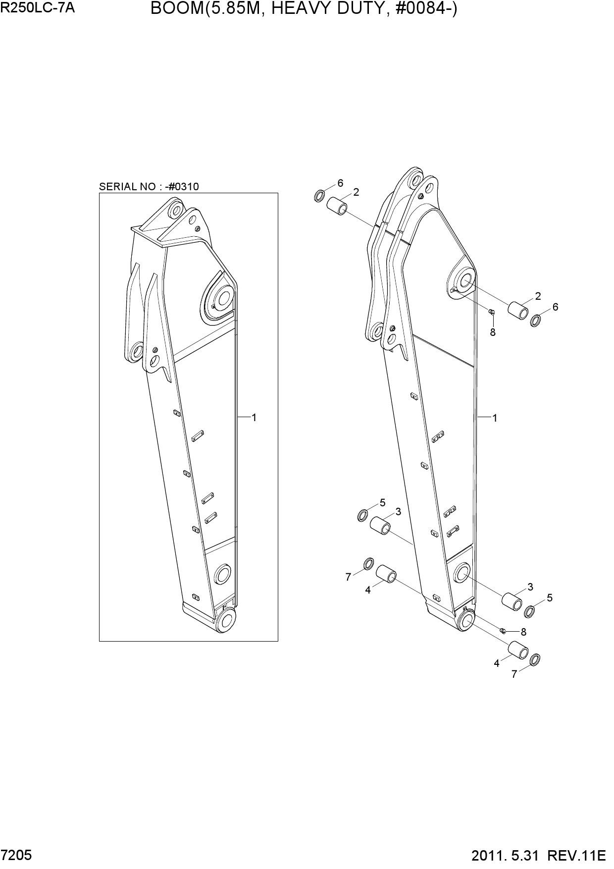 ARM(3.05M, HEAVY DUTY, #0084-)