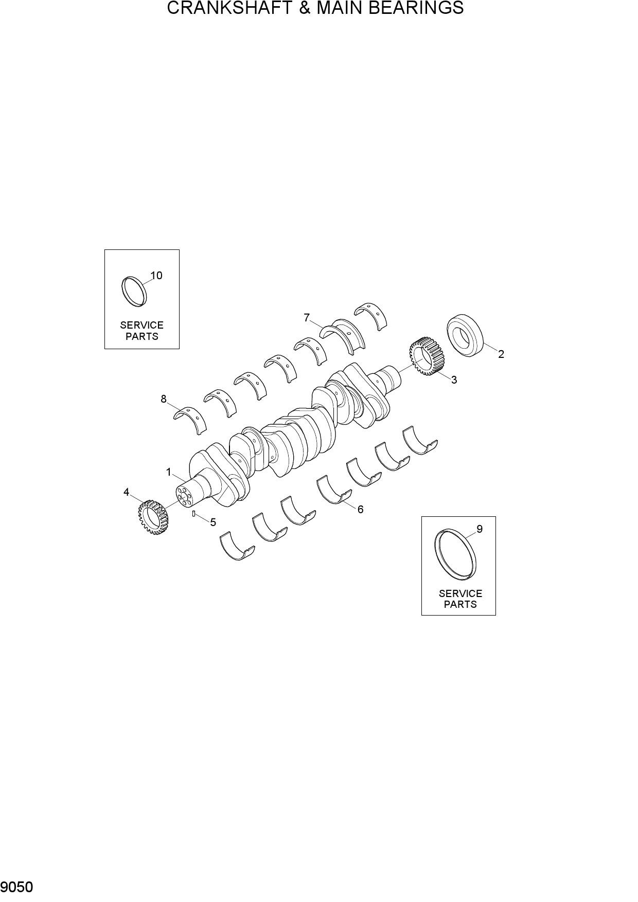 CRANKSHAFT & MAIN BEARINGS
