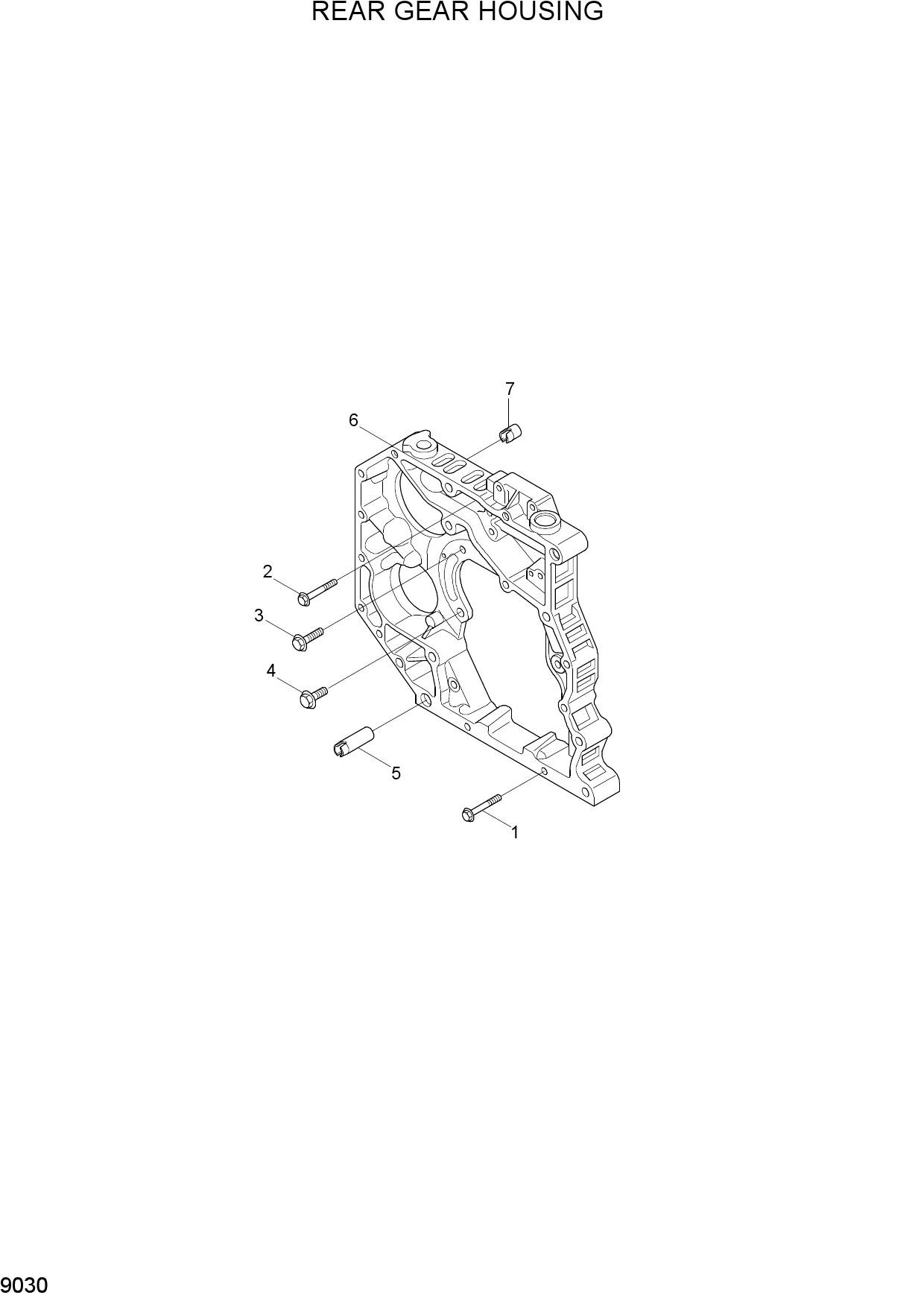 REAR GEAR HOUSING