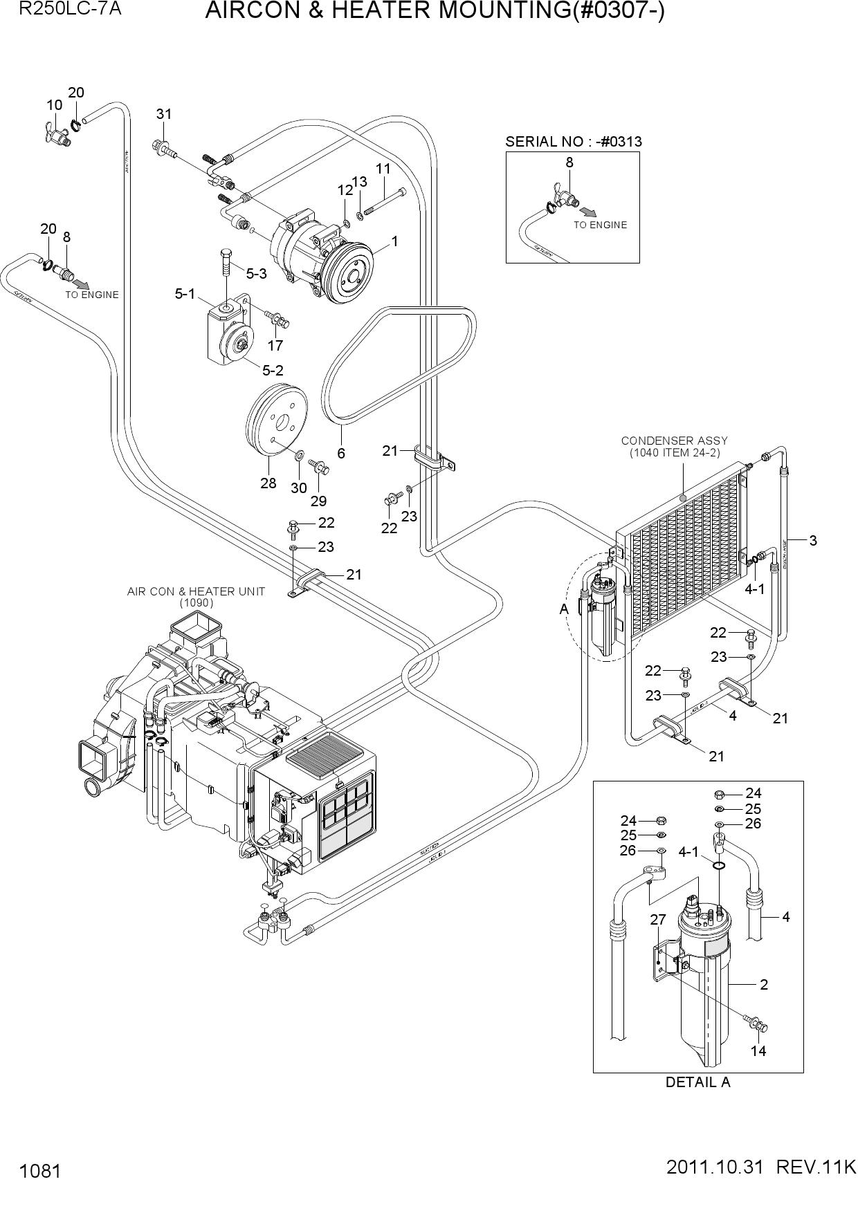 AIRCON & HEATER MOUNTING(#0307-)