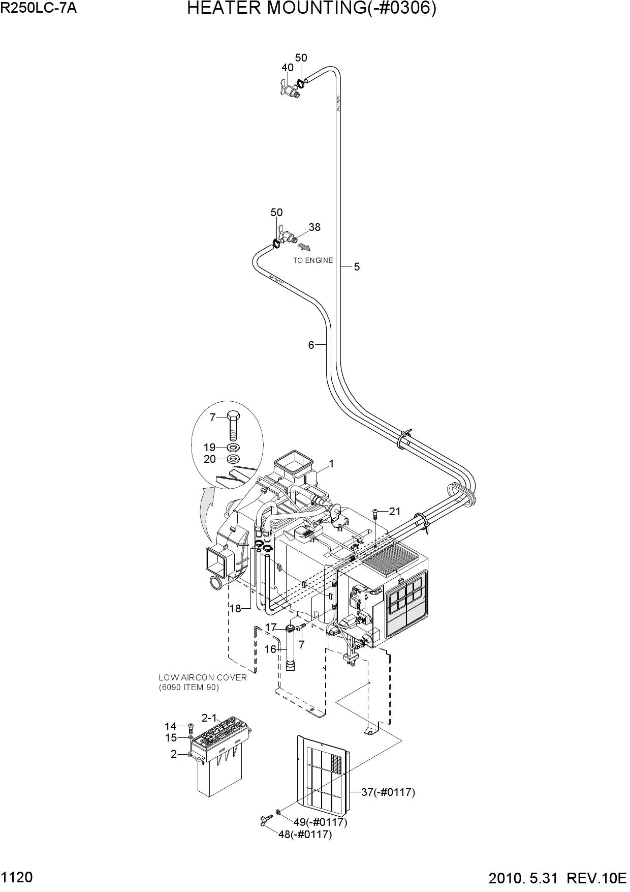 HEATER MOUNTING(-#0306)