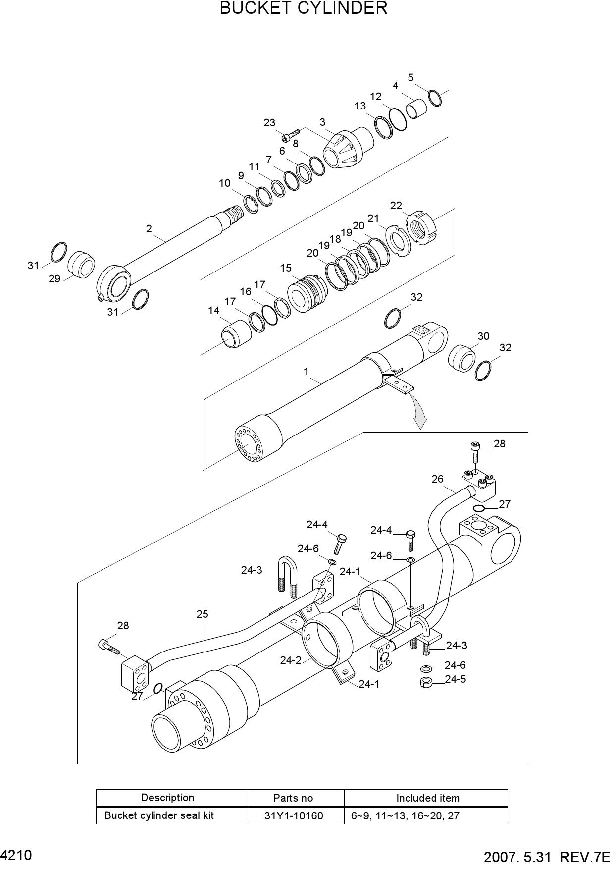 BUCKET CYLINDER