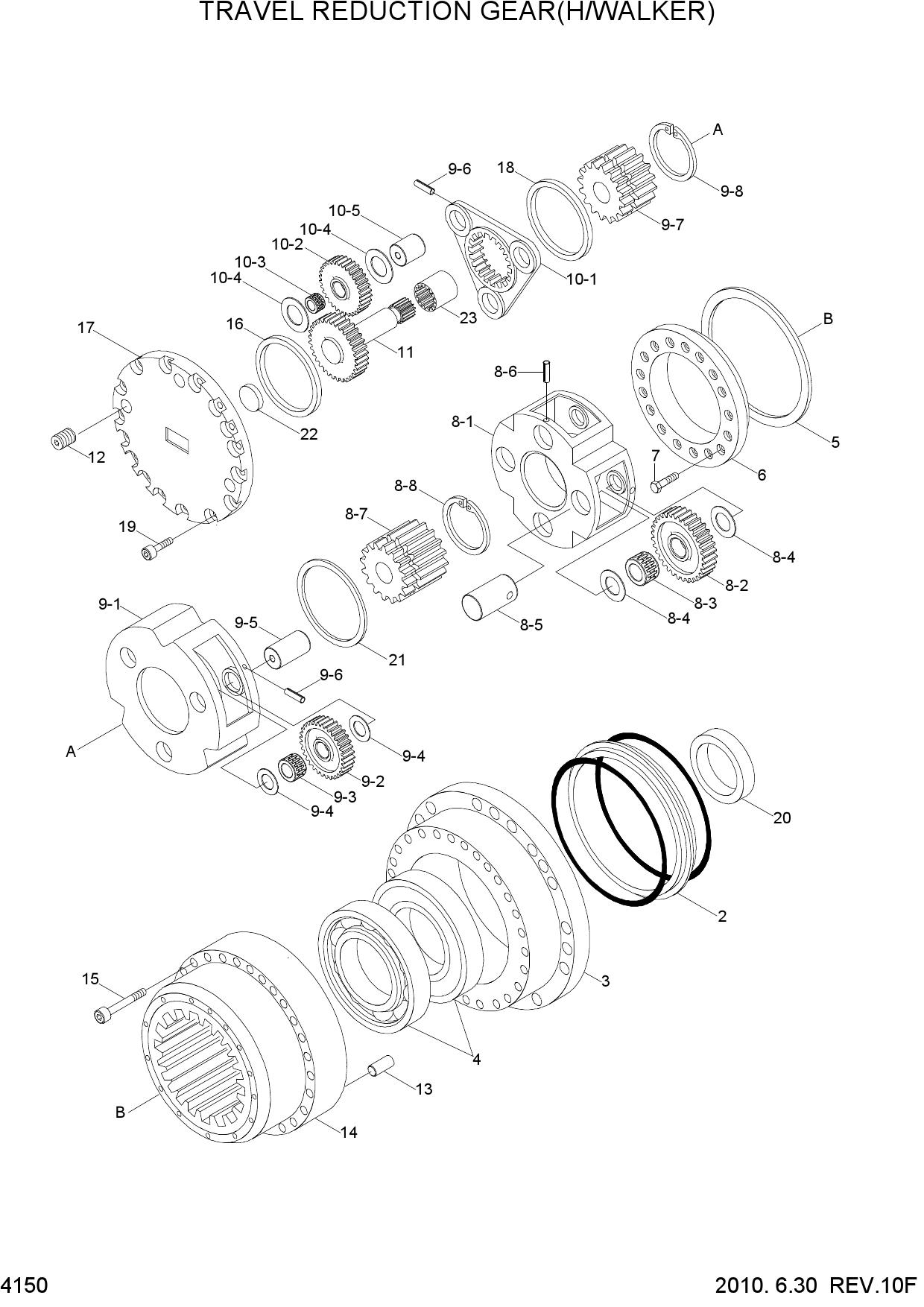 TRAVEL REDUCTION GEAR(HIGH WALKER)